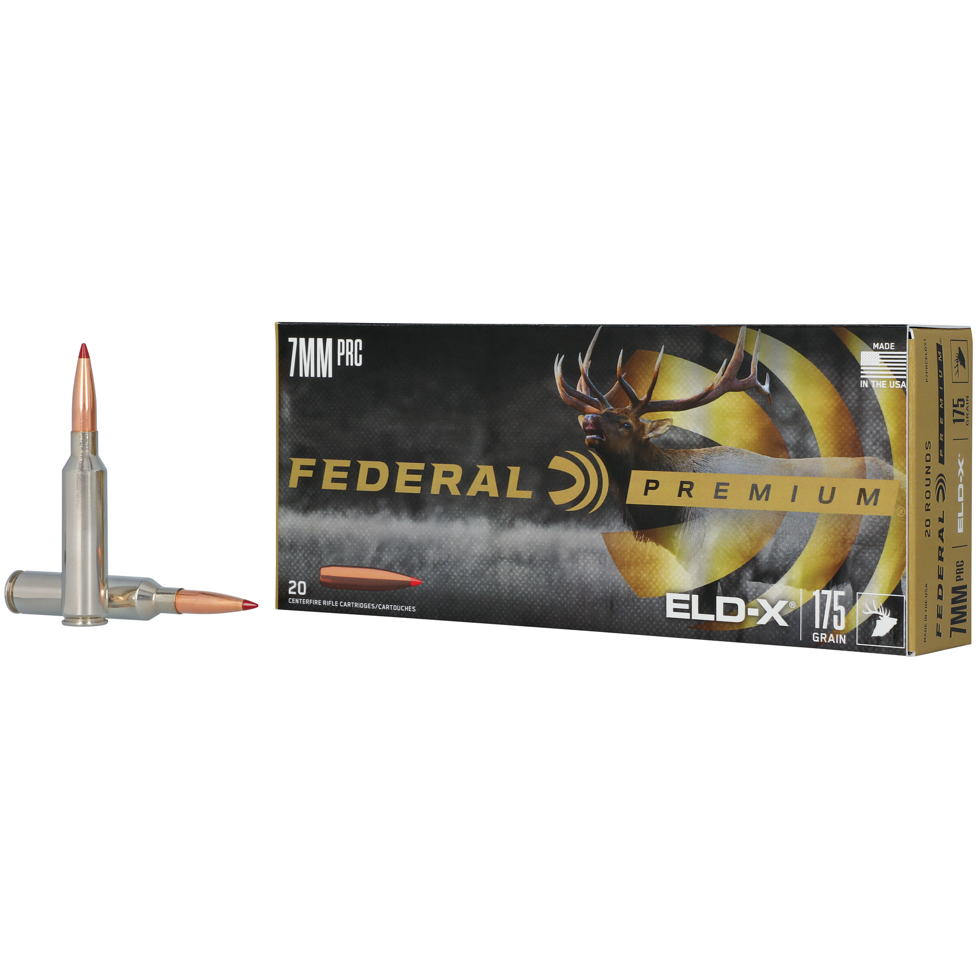 Federal Prm 7mm PRC 175 Grain ELD-X 20/200 bulk ammo product image