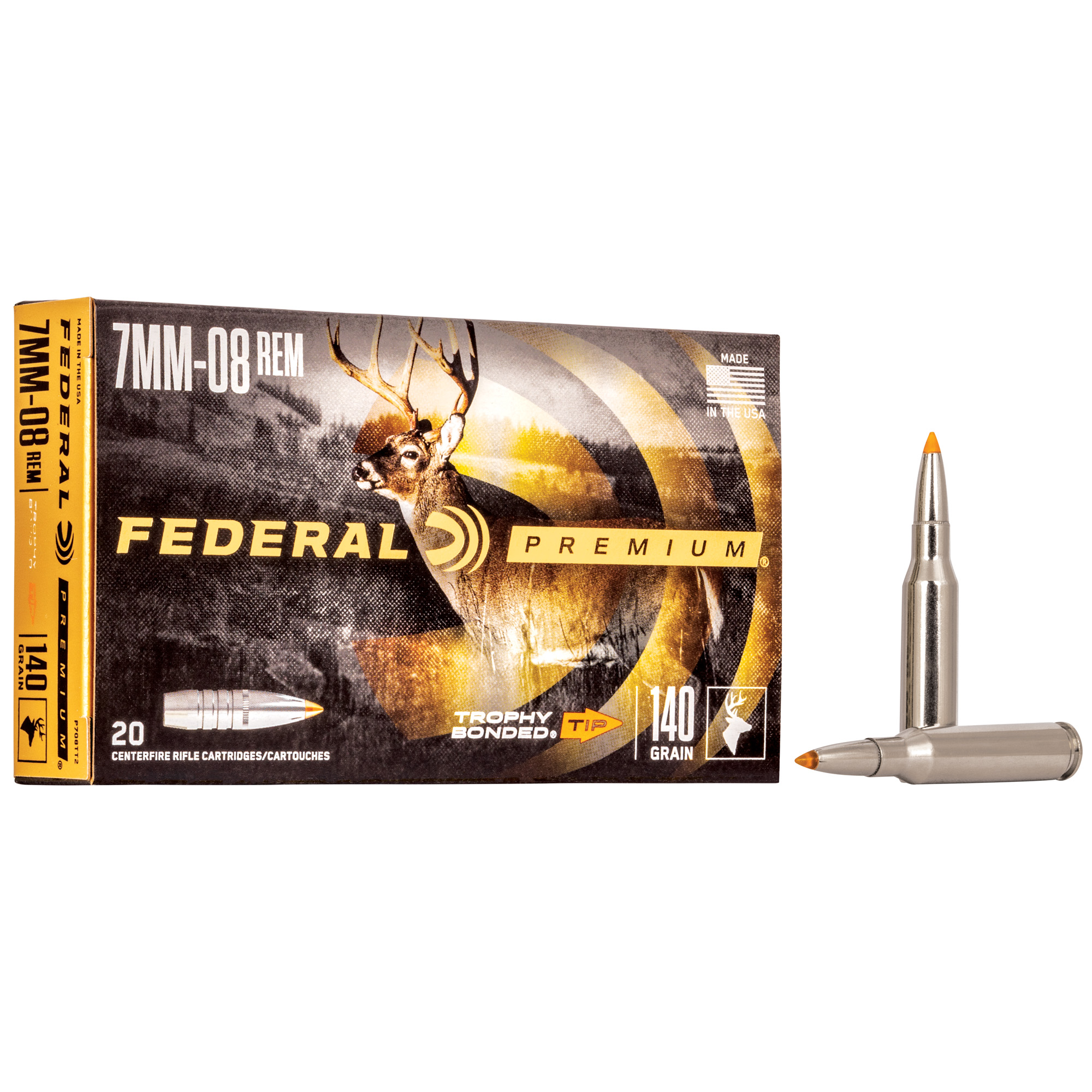 Federal Prm 7mm08 140 Grain Trphy Tip 20/200 bulk ammo product image