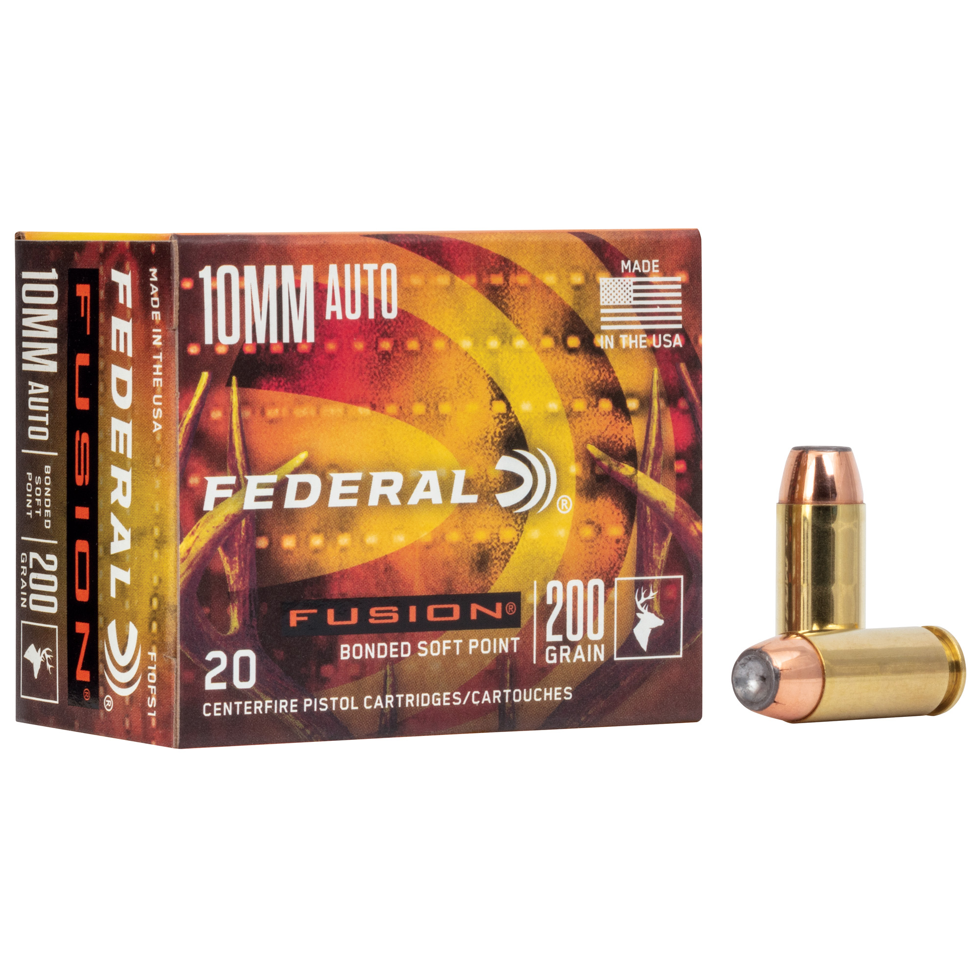 Federal Prm Fusion 10mm 200 Grain SP 20/200 bulk ammo product image