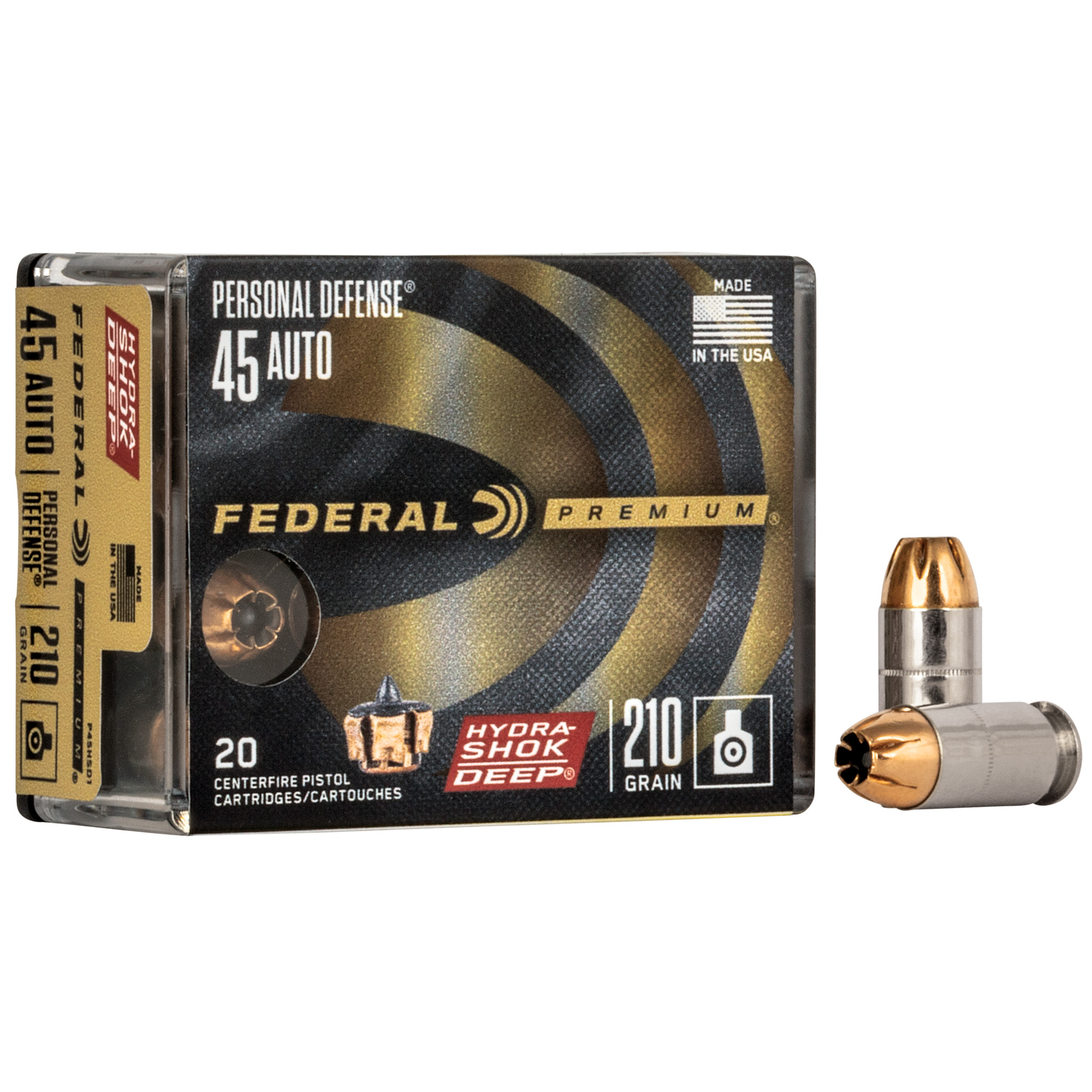 Federal Prm Hs Dp 45 ACP 210 Grain 20/200 bulk ammo product image