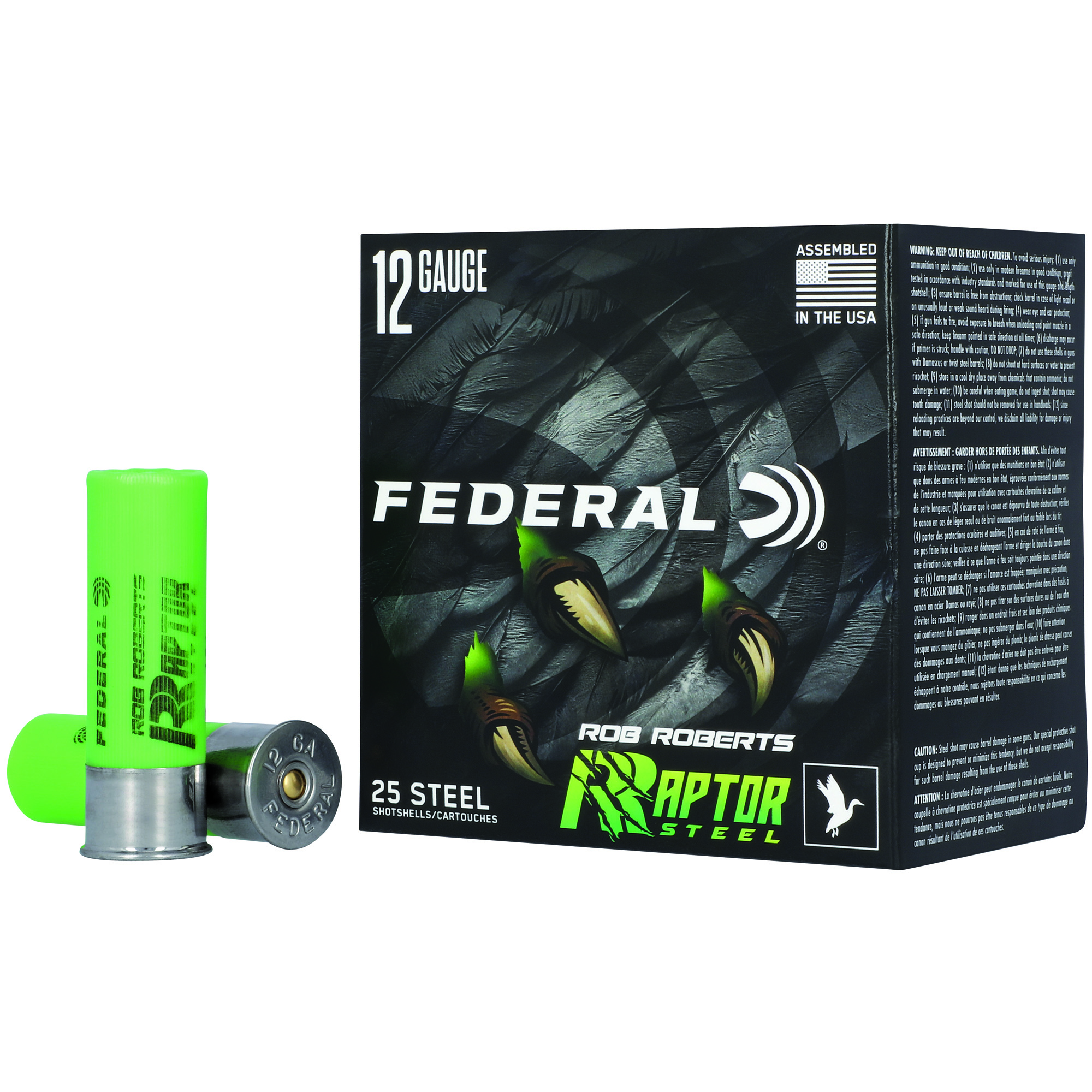 Federal Raptor Steel 12 Gauge 3″ 1.375 oz #4 bulk ammo product image