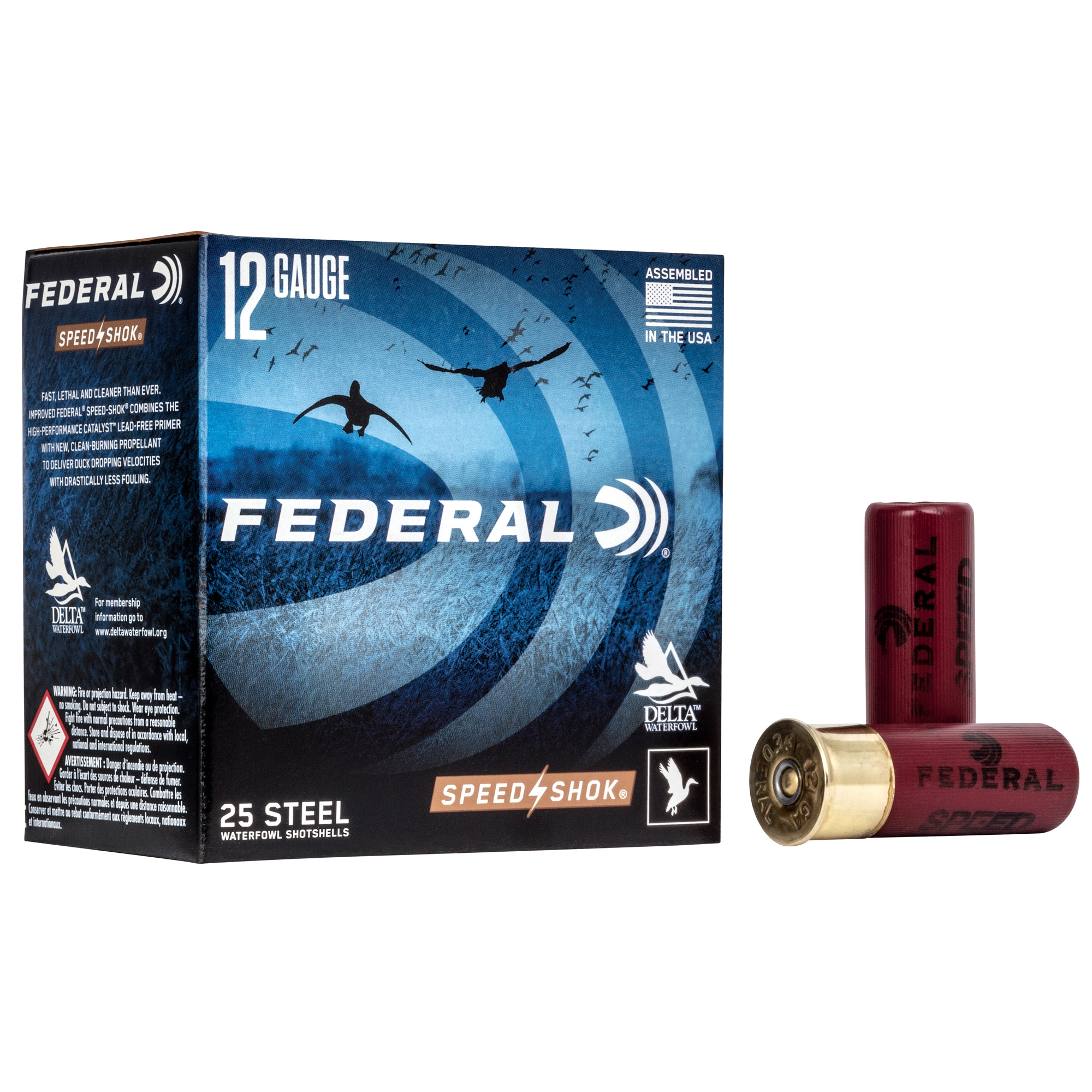 Federal Speed Shok 12 Gauge 2.75″ #4 25/250 bulk ammo product image