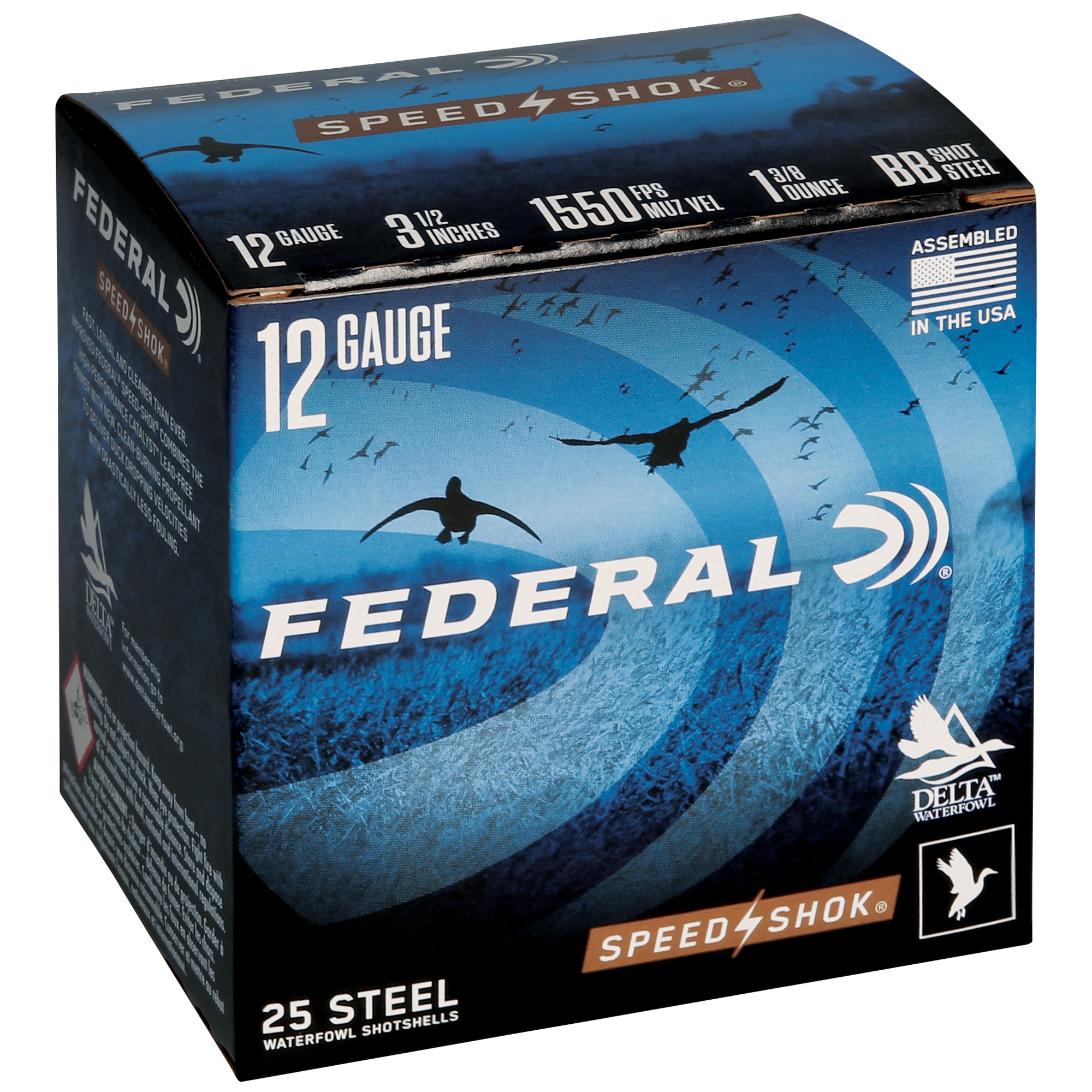 Federal Speed Shok 12 Gauge 3.5″ Bb 25/250 bulk ammo product image