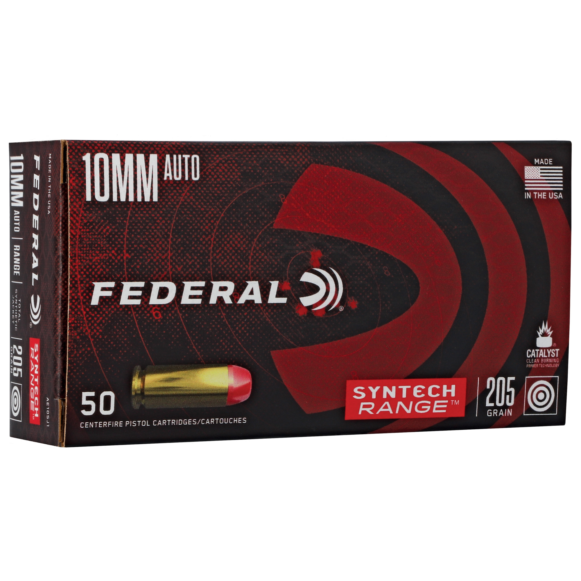 Federal Syntech 10mm 205 Grain Tsj 50/500 bulk ammo product image