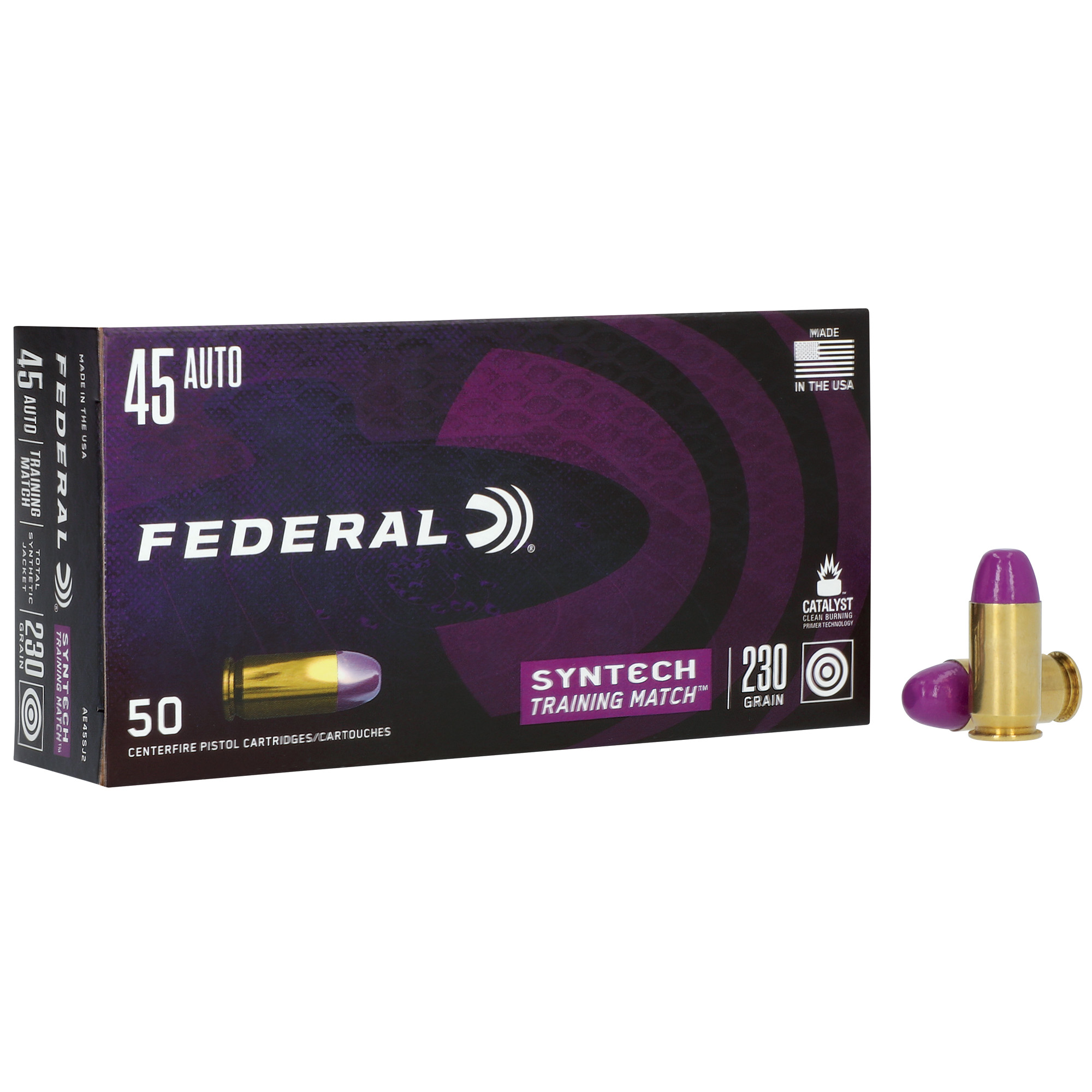 Federal Syntech 45 ACP 230 Grain Tsj 50/500 bulk ammo product image