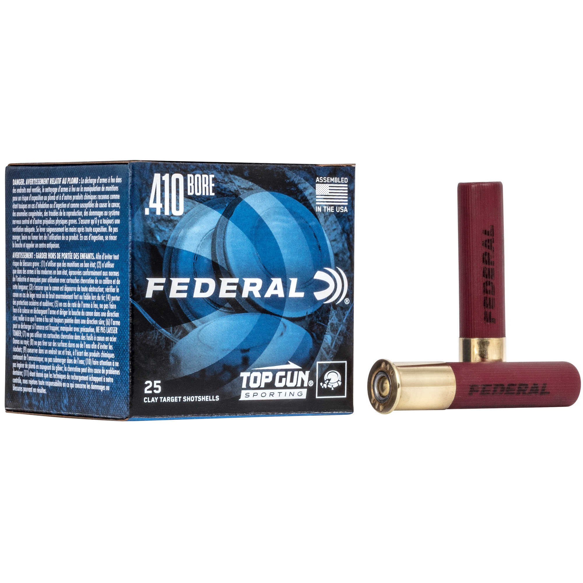 Federal Top Gun 410 2.5″ #8 25/250 bulk ammo product image