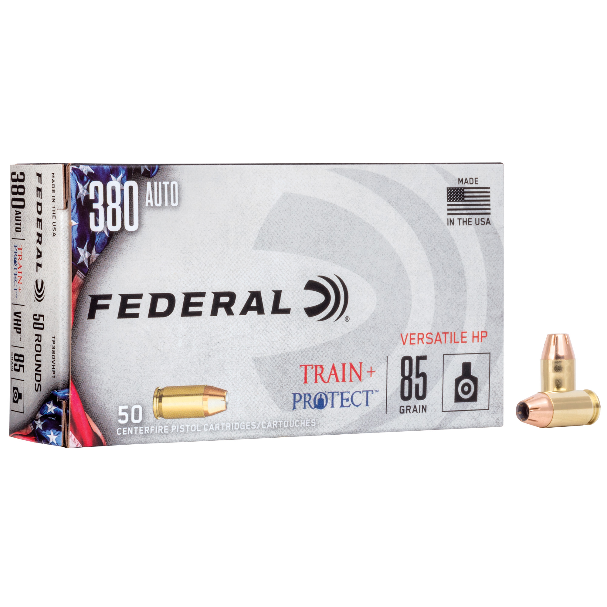 Federal Train/protct 380 ACP 85 Grain Vhp 50 bulk ammo product image