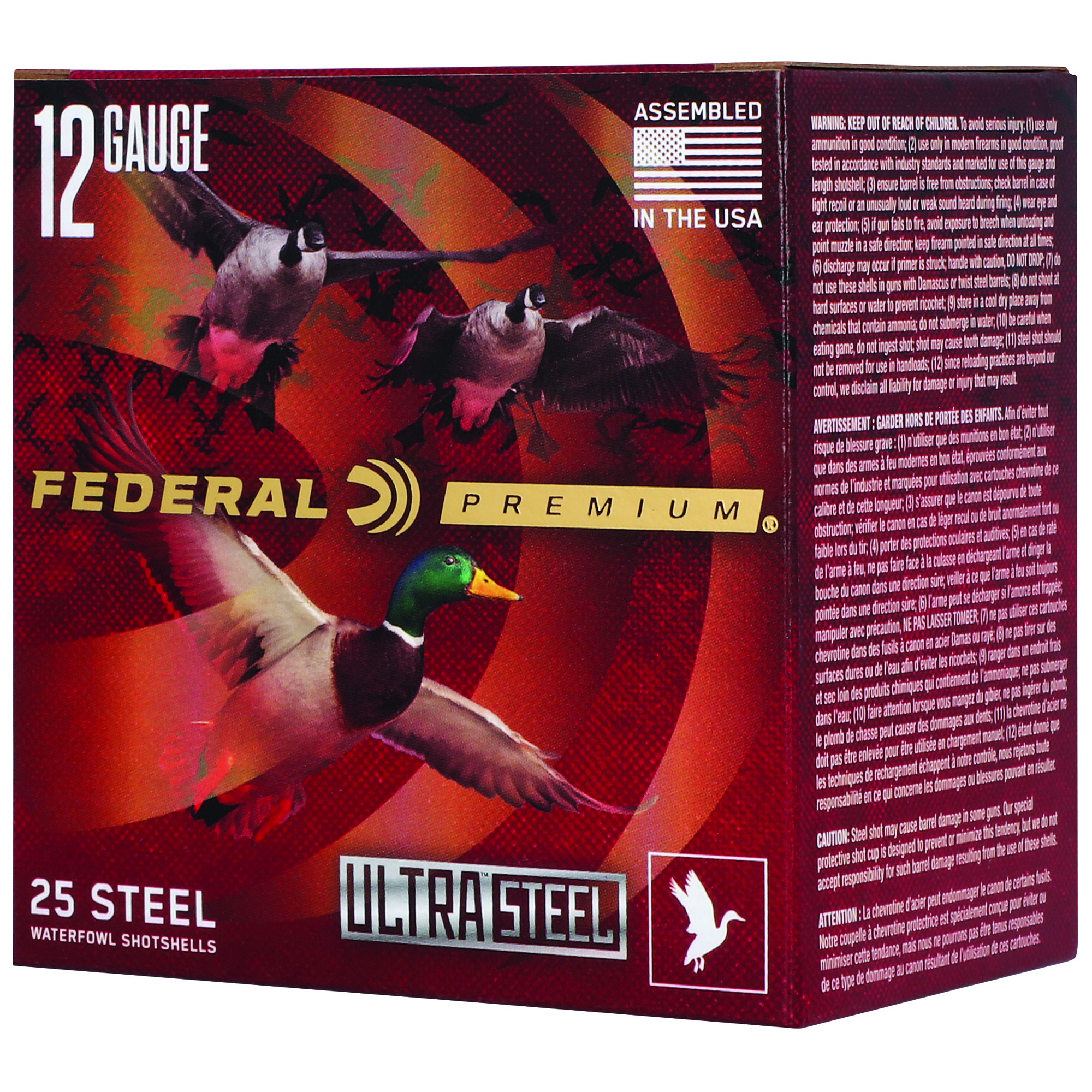 Federal Ult Stl 12 Gauge 3″ 1.25 oz #2 Shot 25/250 bulk ammo product image