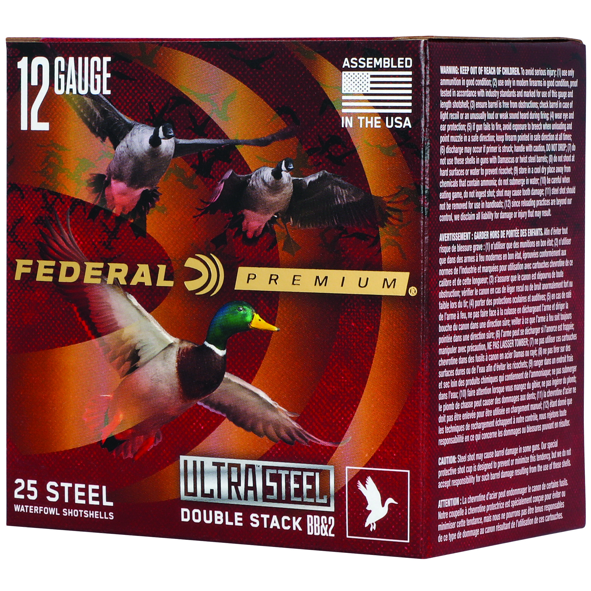 Federal Ult Stl 12 Gauge 3″ Bb/#2 Shot 25/250 bulk ammo product image