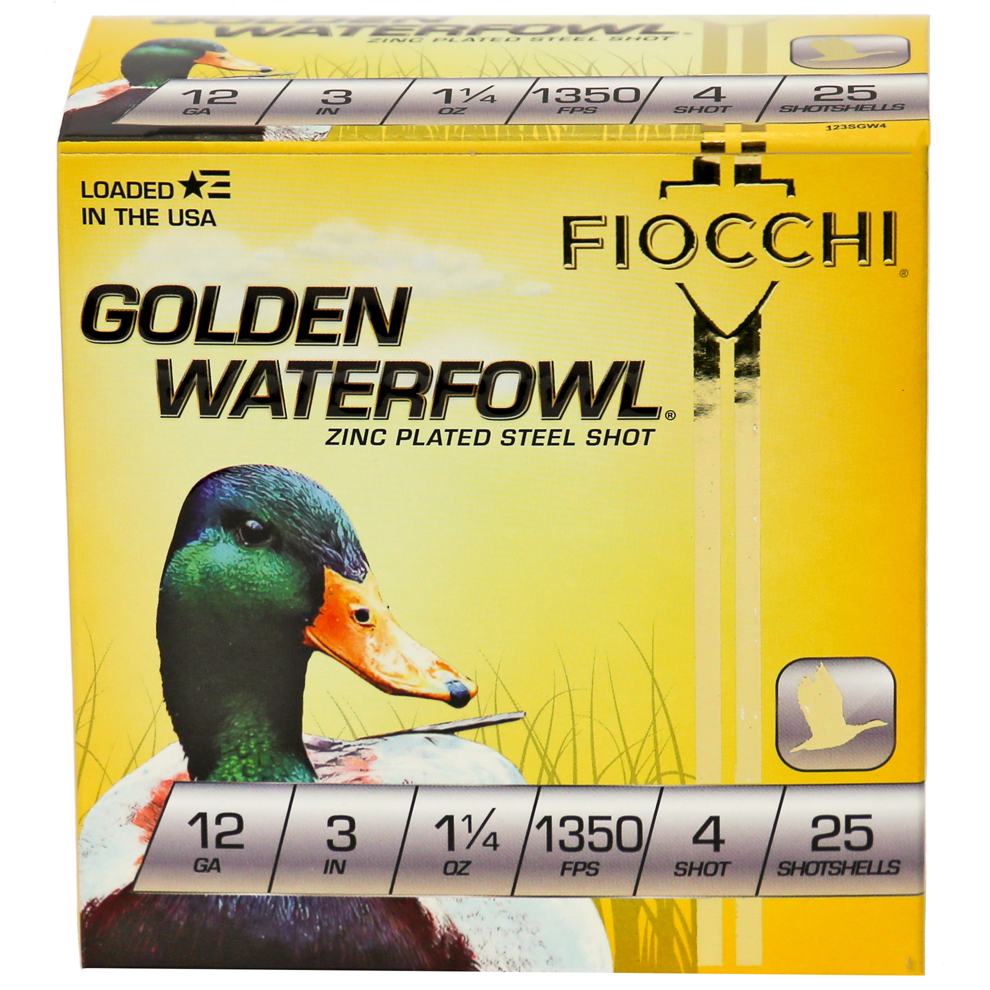 Fiocchi 12 Gauge #4 Golden 25/250 bulk ammo product image