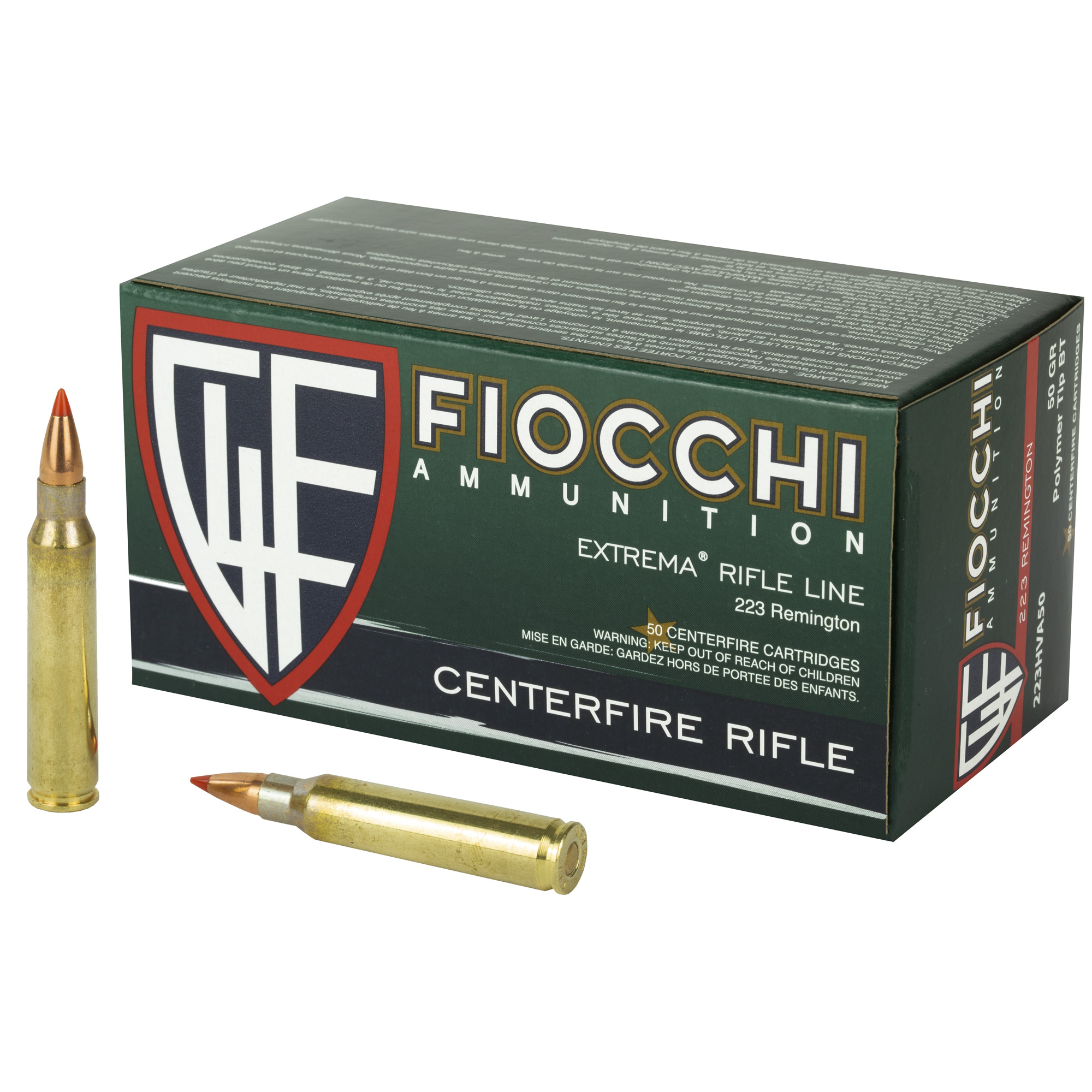Fiocchi 223rem 50 Grain Vmax 50/1000 bulk ammo product image
