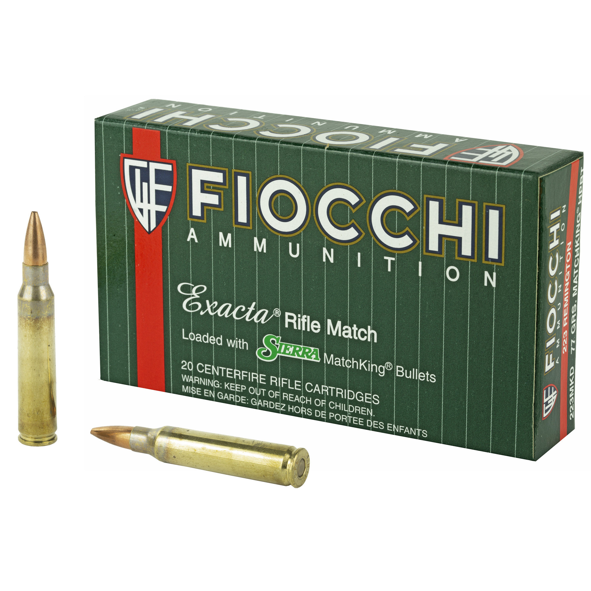 Fiocchi 223rem 77 Grain HPBT Mk 20/200 bulk ammo product image