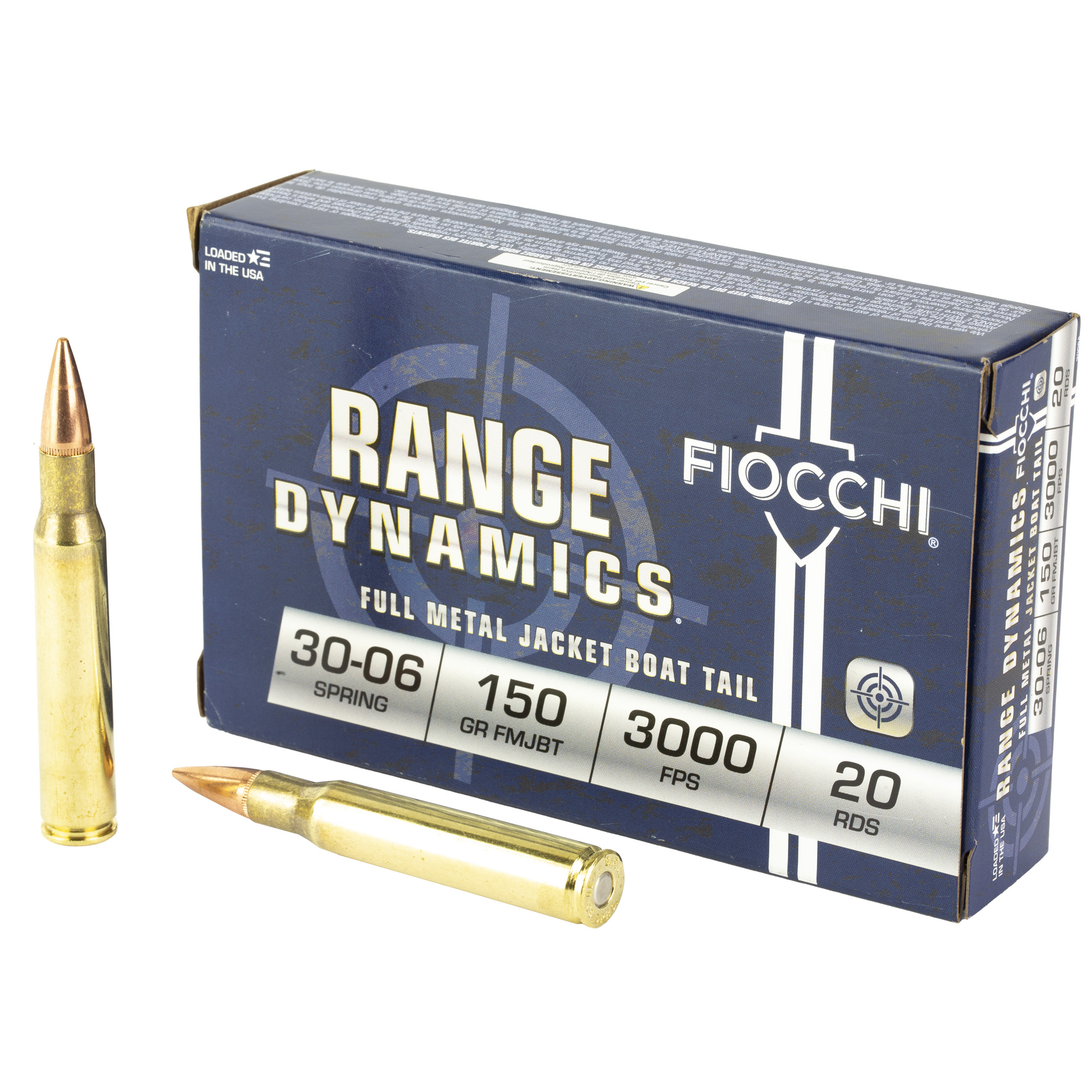 Fiocchi 30-06 150 Grain FMJBT 20/200 bulk ammo product image