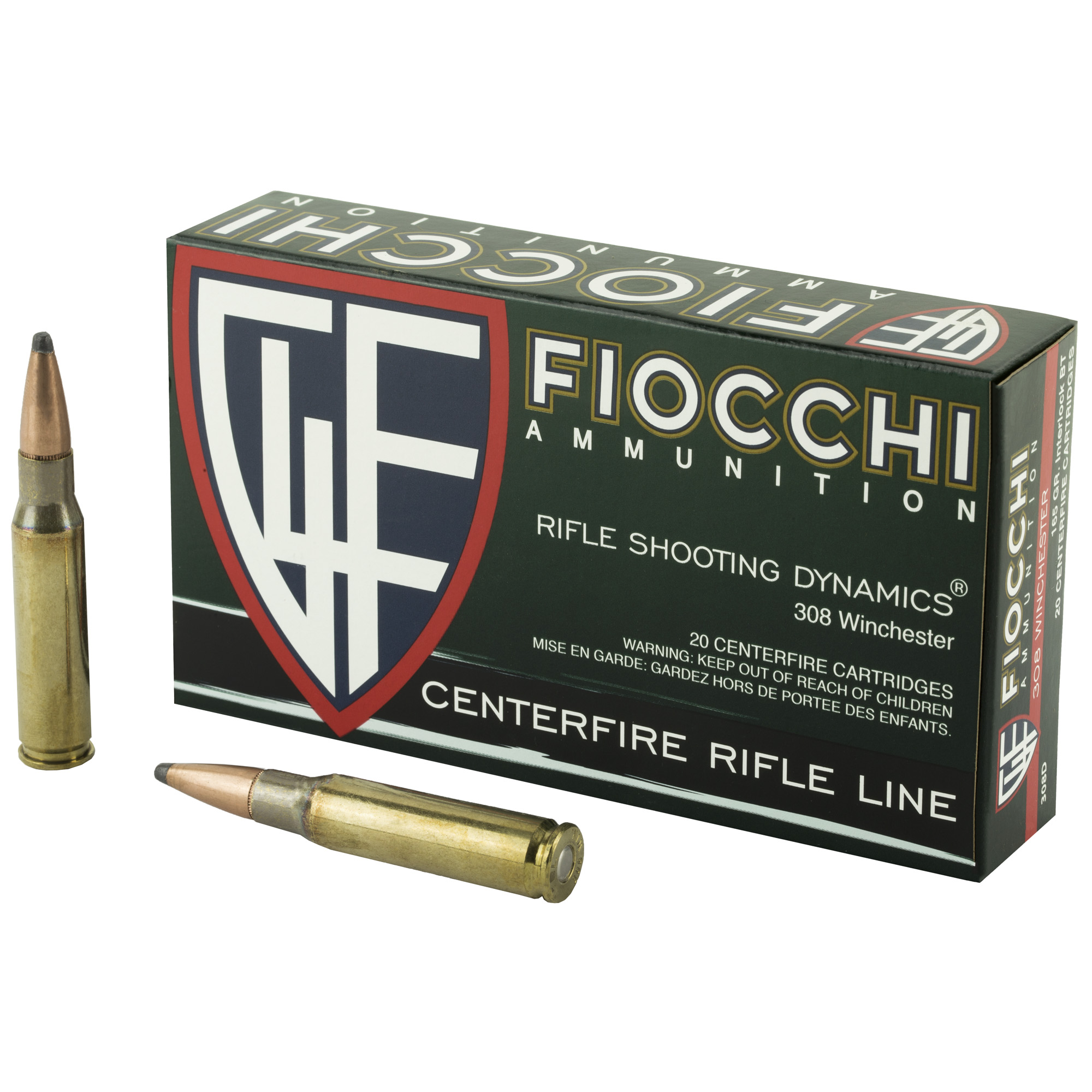 Fiocchi 308win 165 Grain Int Btsp 20/200 bulk ammo product image