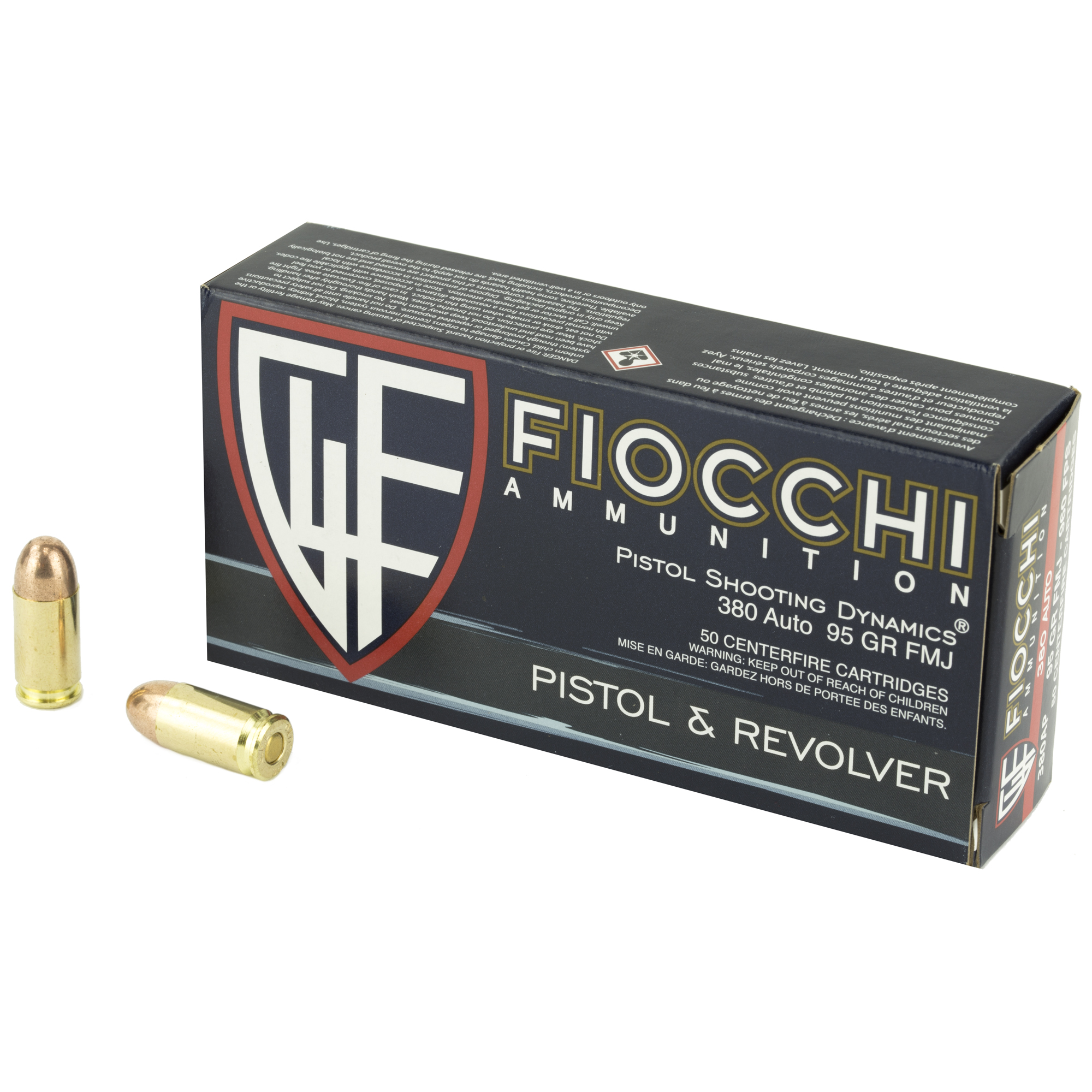 Fiocchi 380 ACP 95 Grain FMJ 50/1000 bulk ammo product image