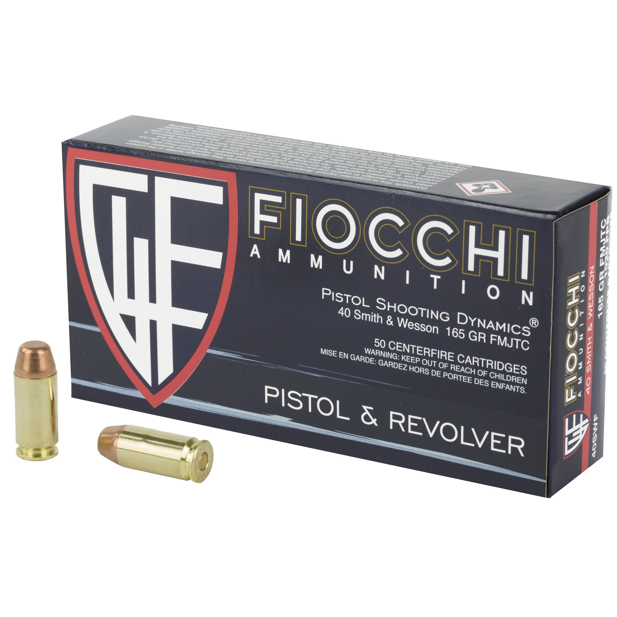 Fiocchi 40sw 165 Grain FMJ 50/1000 bulk ammo product image