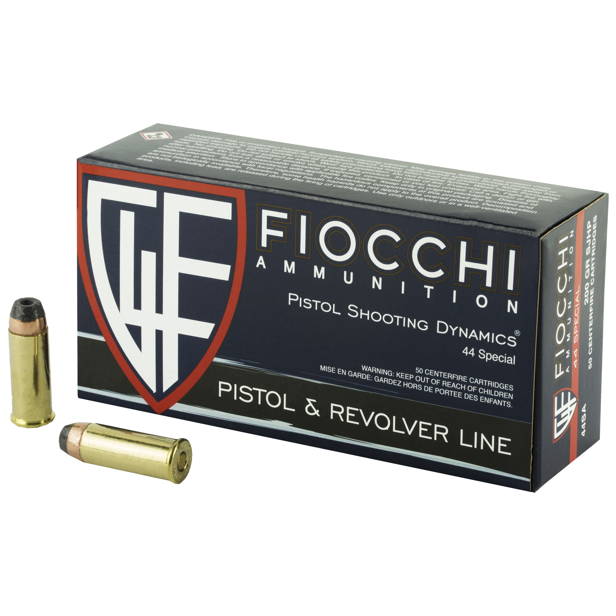 Fiocchi 44spl 200 Grain SJHP 50/500 bulk ammo product image