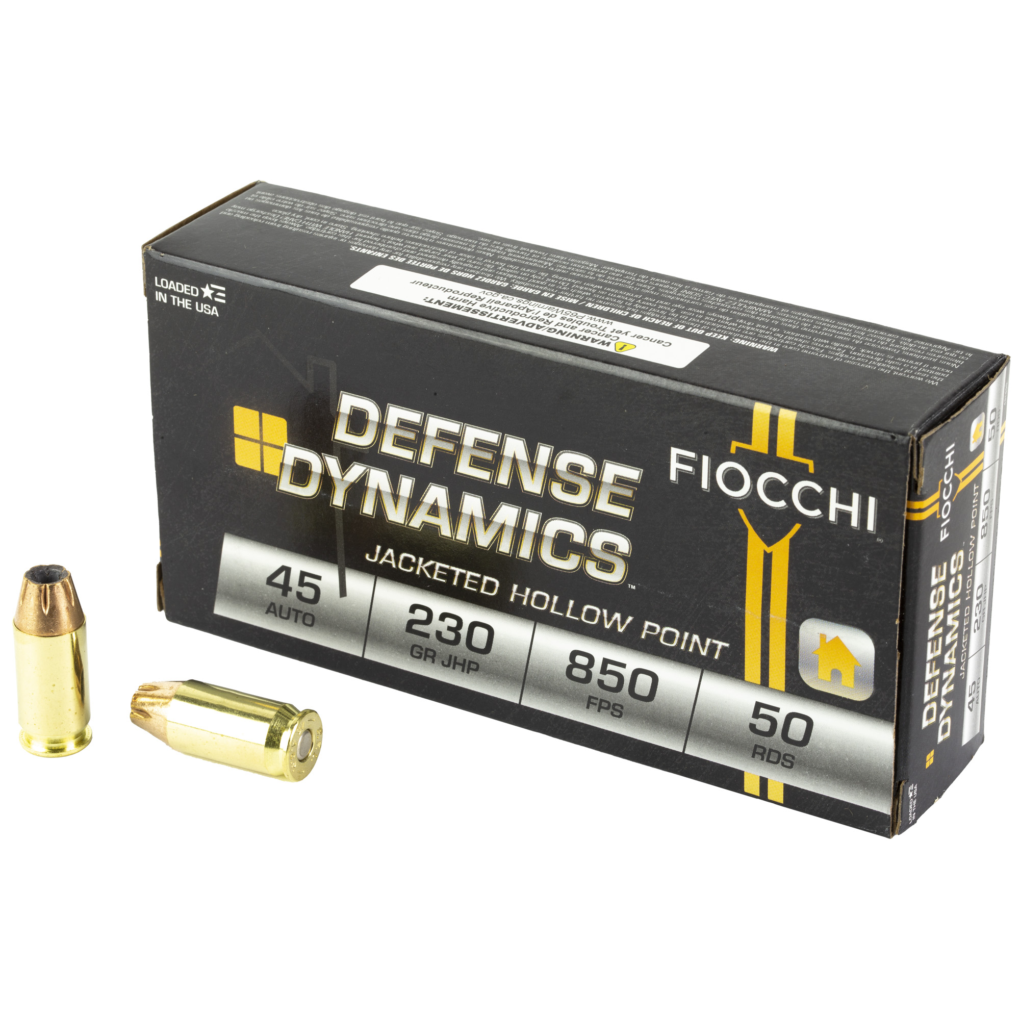 Fiocchi 45 ACP 230 Grain JHP 50/500 bulk ammo product image