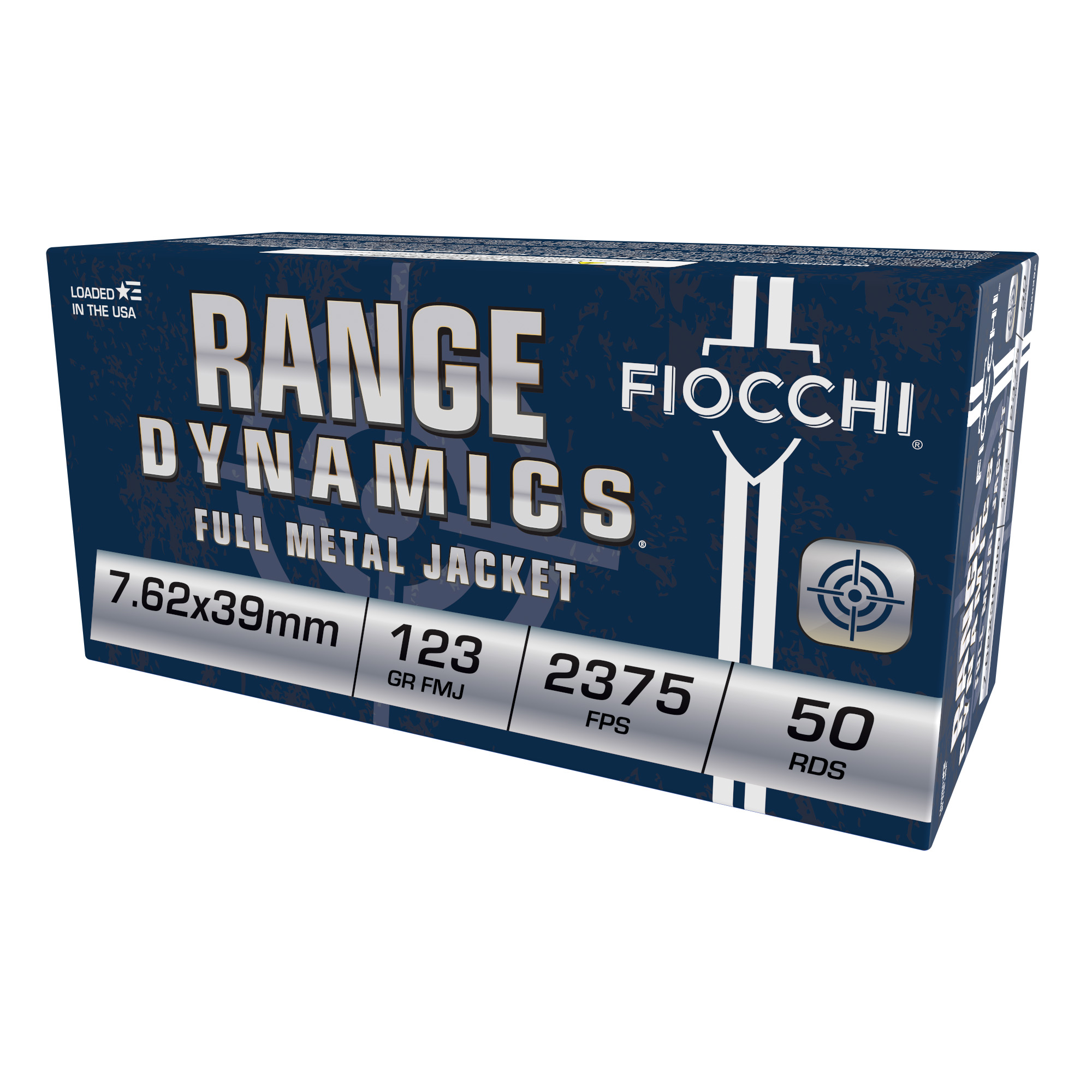 Fiocchi 7.62×39 FMJ 123 Grain 50/500 bulk ammo product image