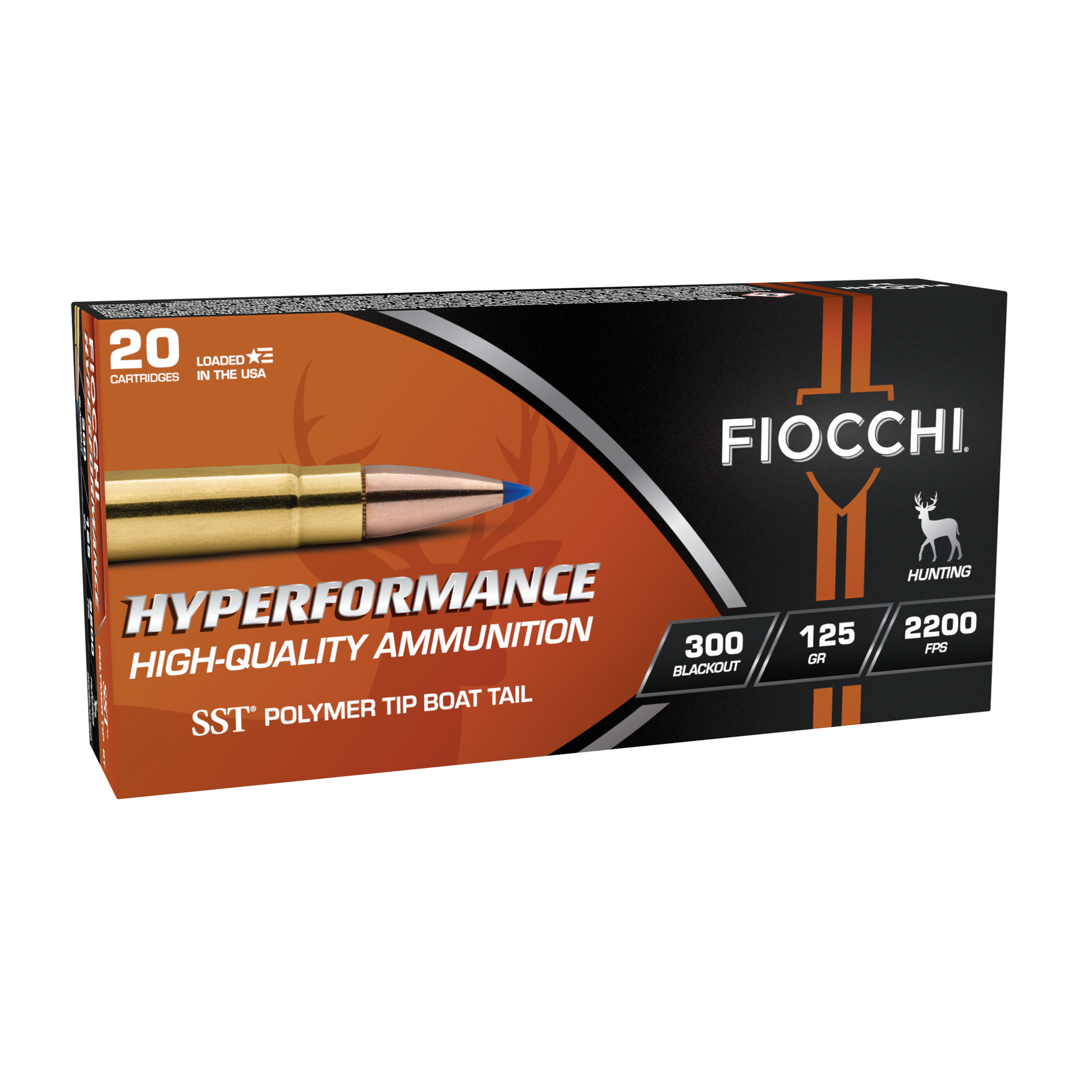 Fiocchi Hypr 300 BLK 125 Grain SST 20/200 bulk ammo product image