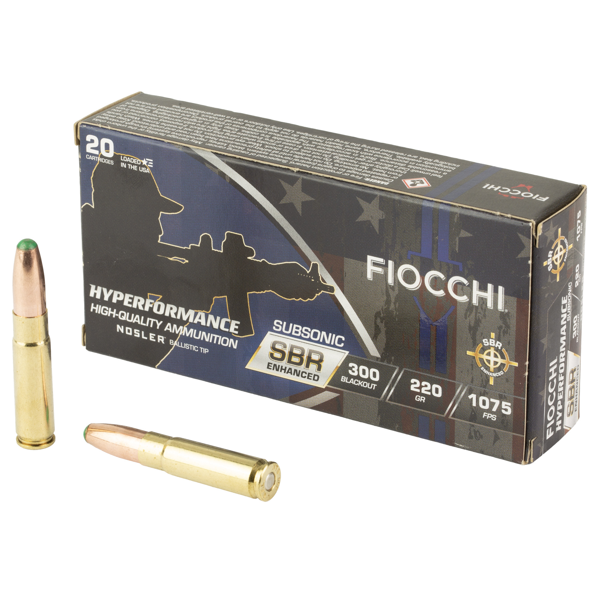 Fiocchi Hypr Sbr 300 BLK 220 Grain 20/200 bulk ammo product image