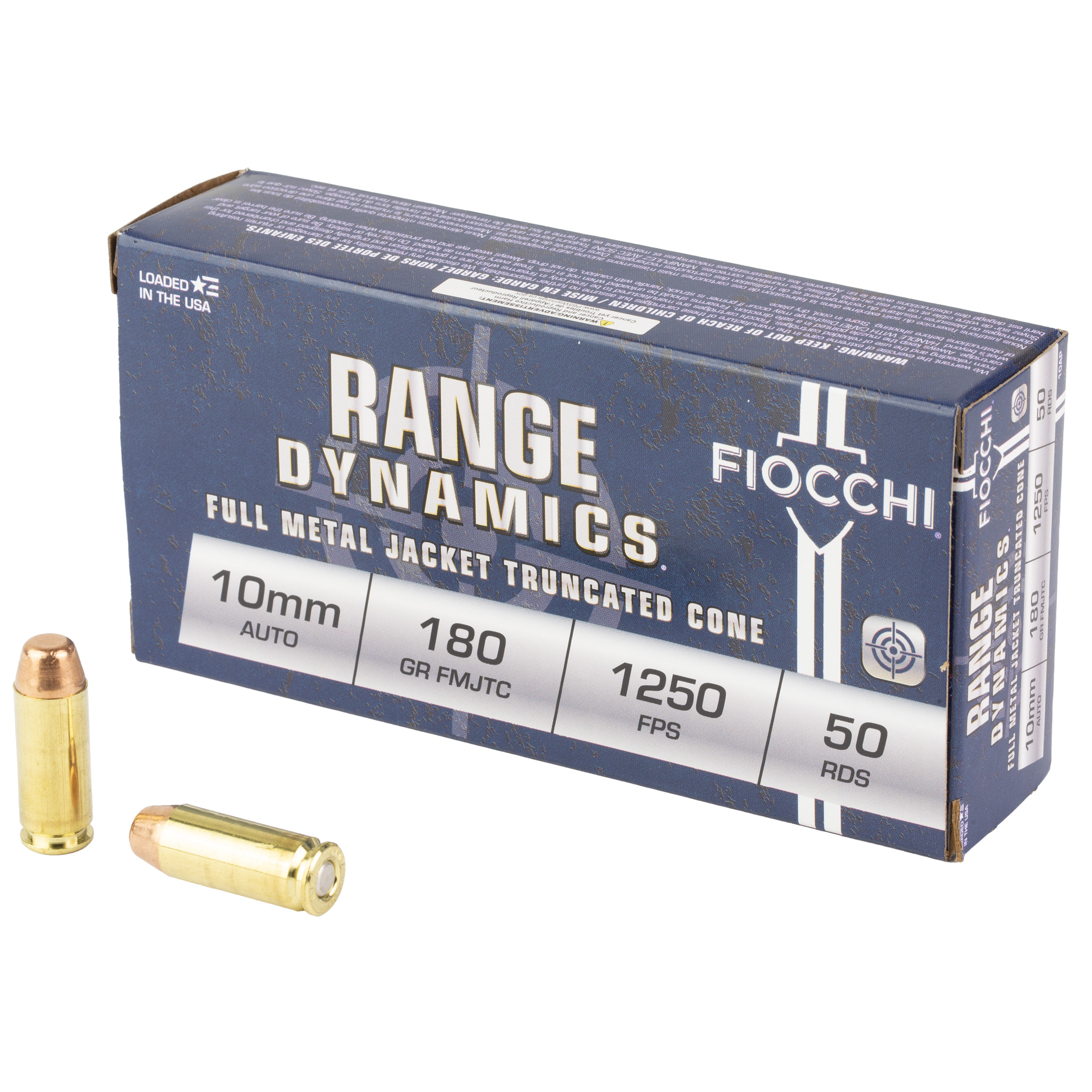Fiocchi Range Dyna 10mm 180 Grain 50/500 bulk ammo product image
