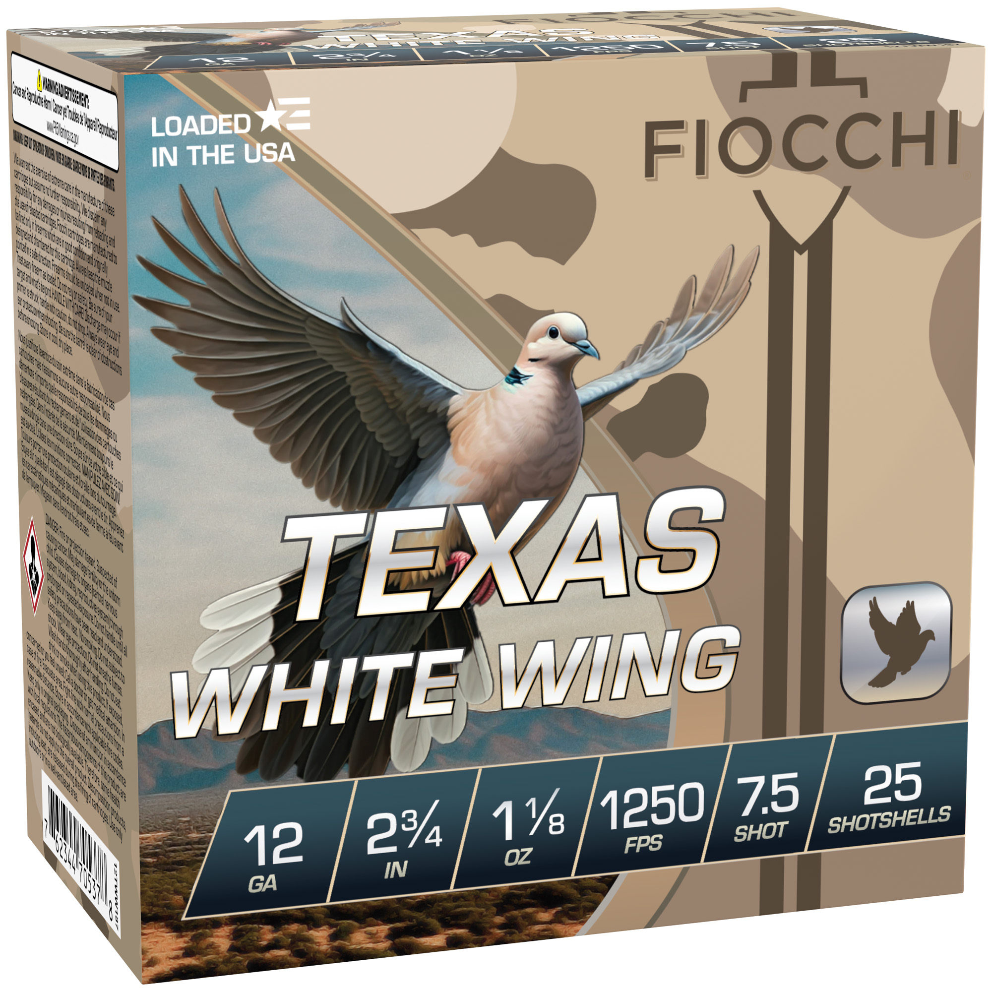 Fiocchi Tx Ww 12 Gauge 2.75″ 7.5 100/200 bulk ammo product image