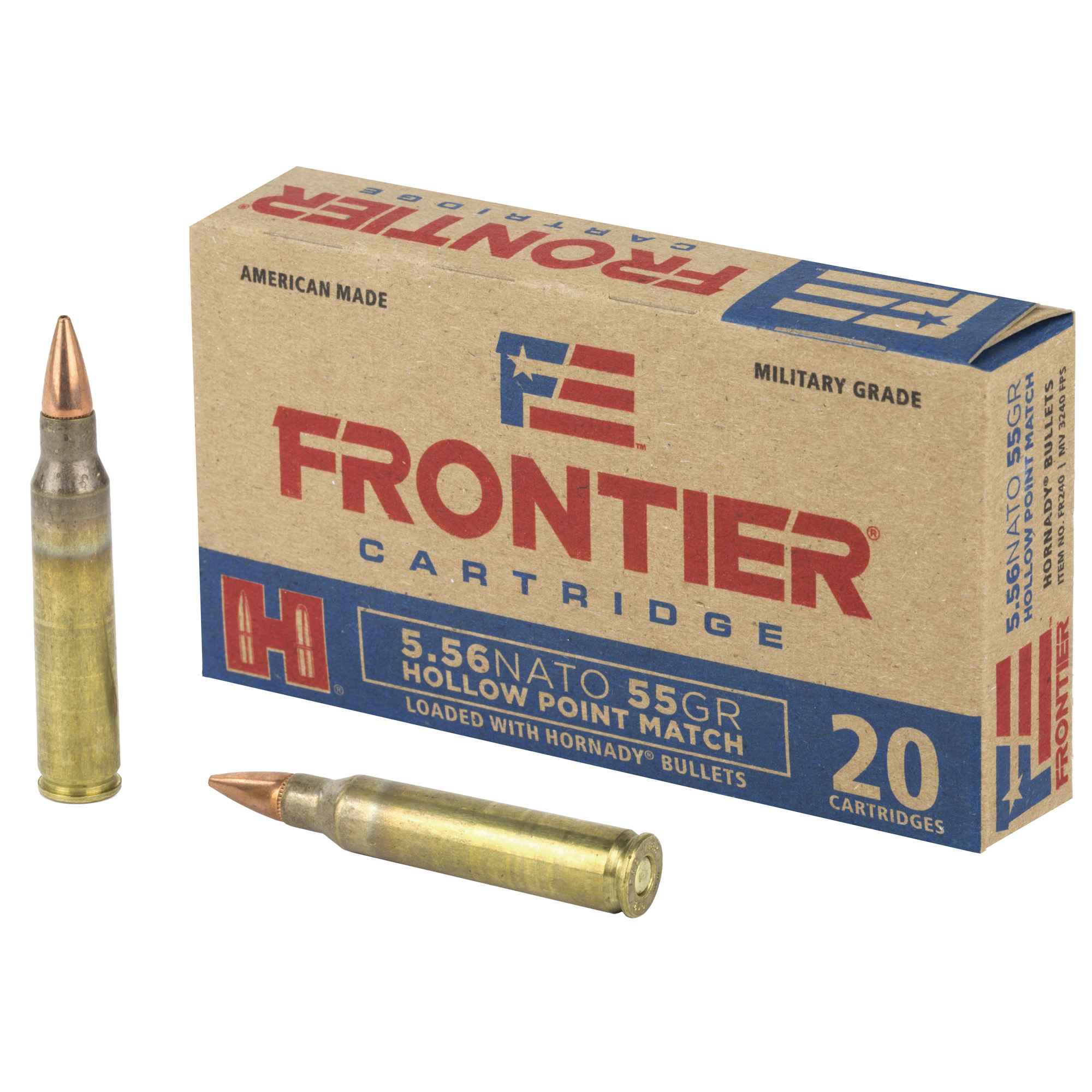 Frontier 556nato 55 Grain HP Mtch 20/500 bulk ammo product image