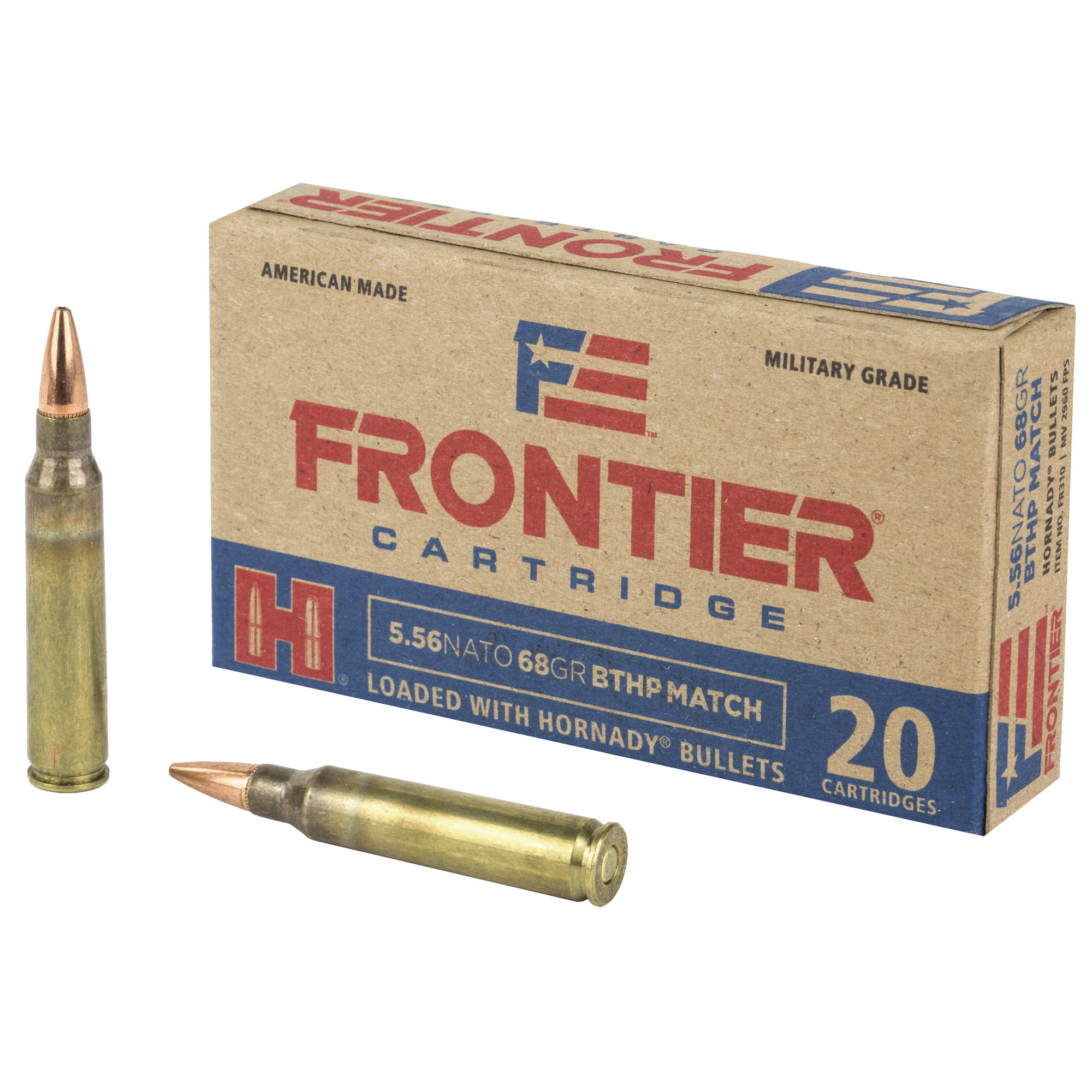 Frontier 556nato 68 Grain BTHP Mtch 20/5 bulk ammo product image