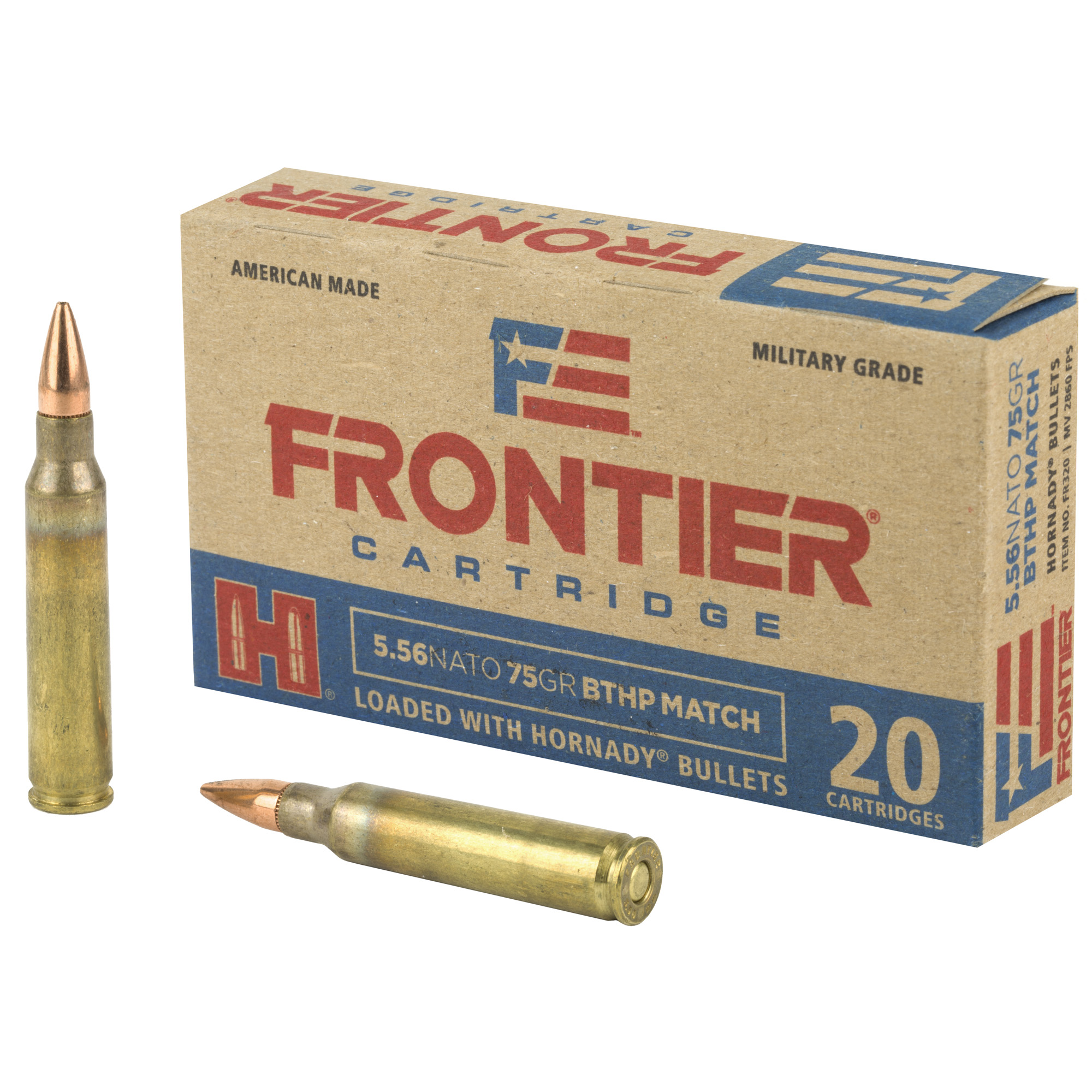Frontier 556nato 75 Grain BTHP Mtch 20/5 bulk ammo product image