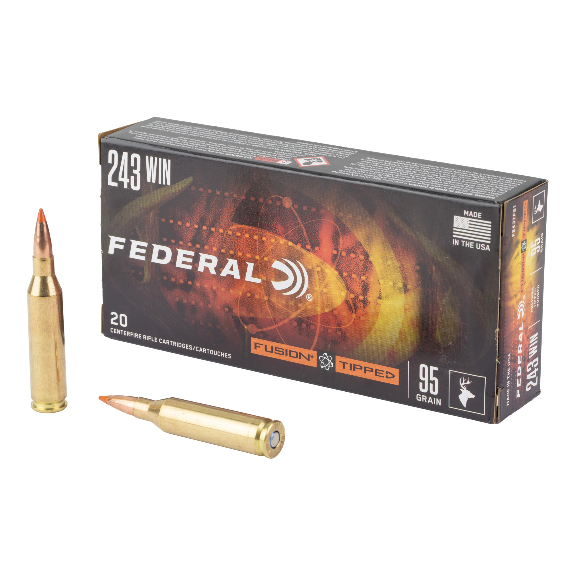 Fusion 243win 95 Grain Fsp 20/200 bulk ammo product image