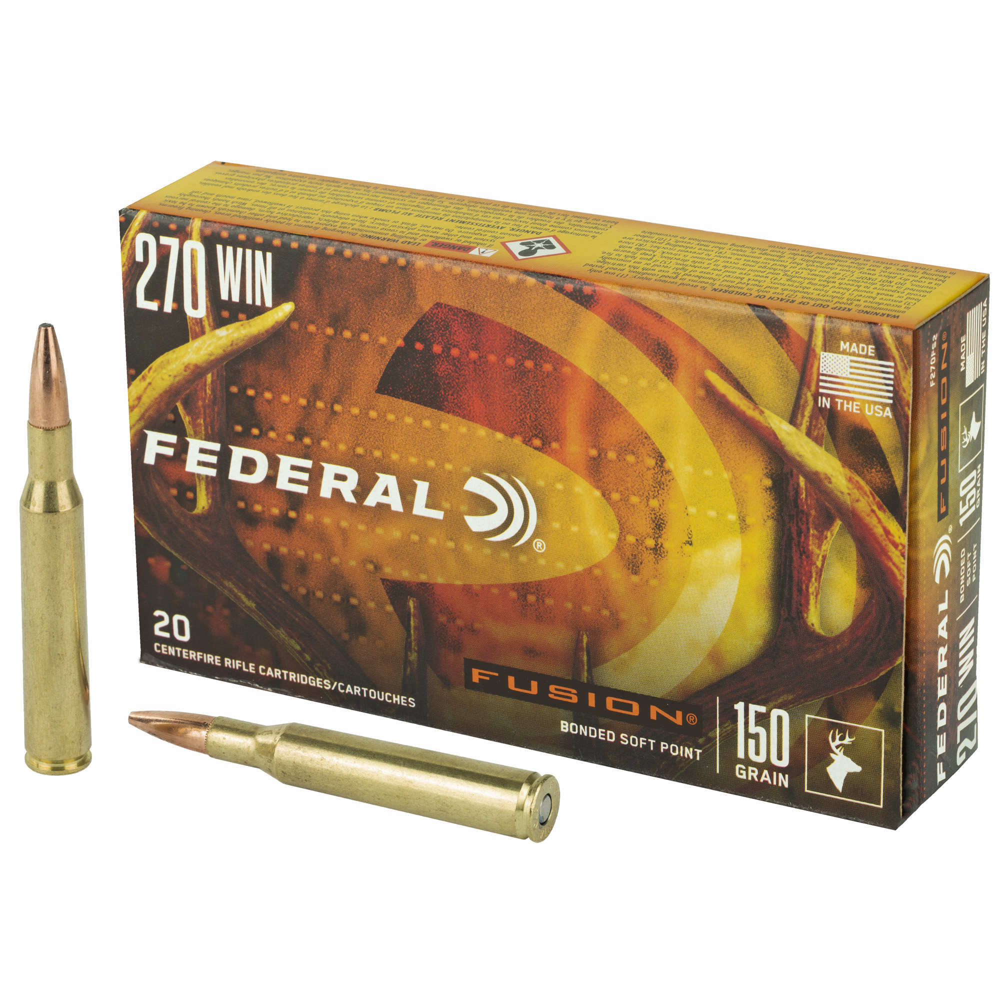 Fusion 270win 150 Grain 20/200 bulk ammo product image