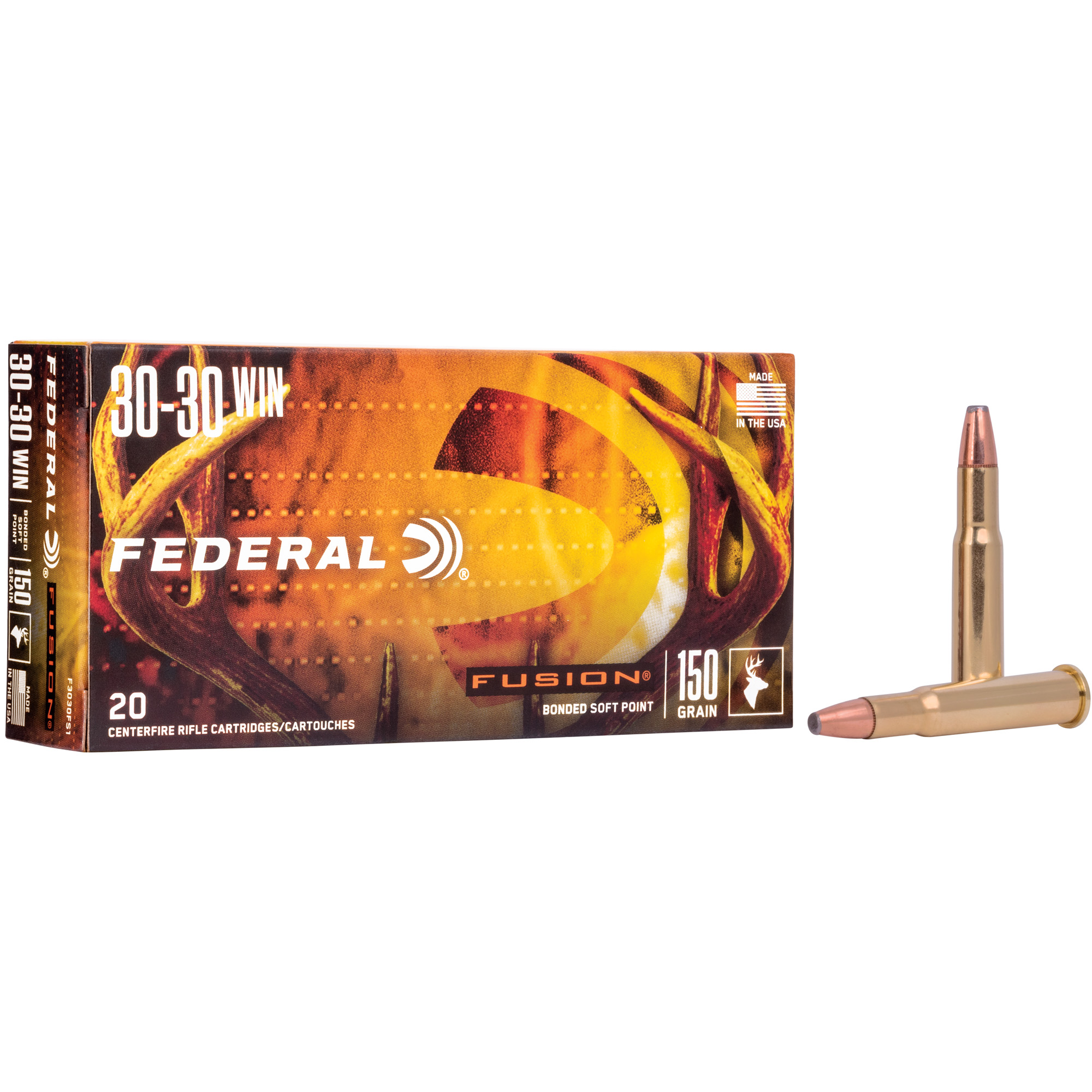 Fusion 3030win 150 Grain FN 20/200 bulk ammo product image