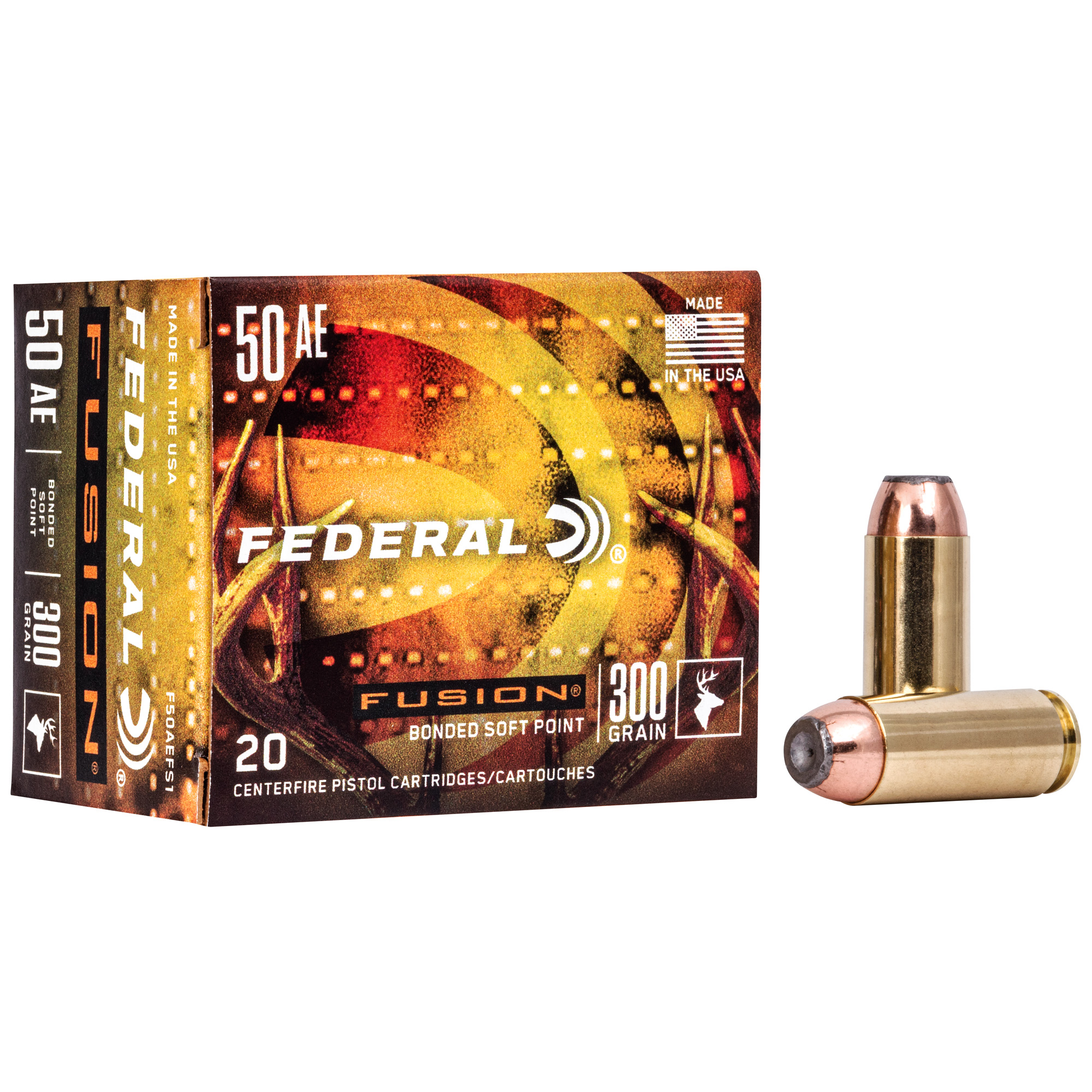 Fusion 50ae 300 Grain SP 20/200 bulk ammo product image