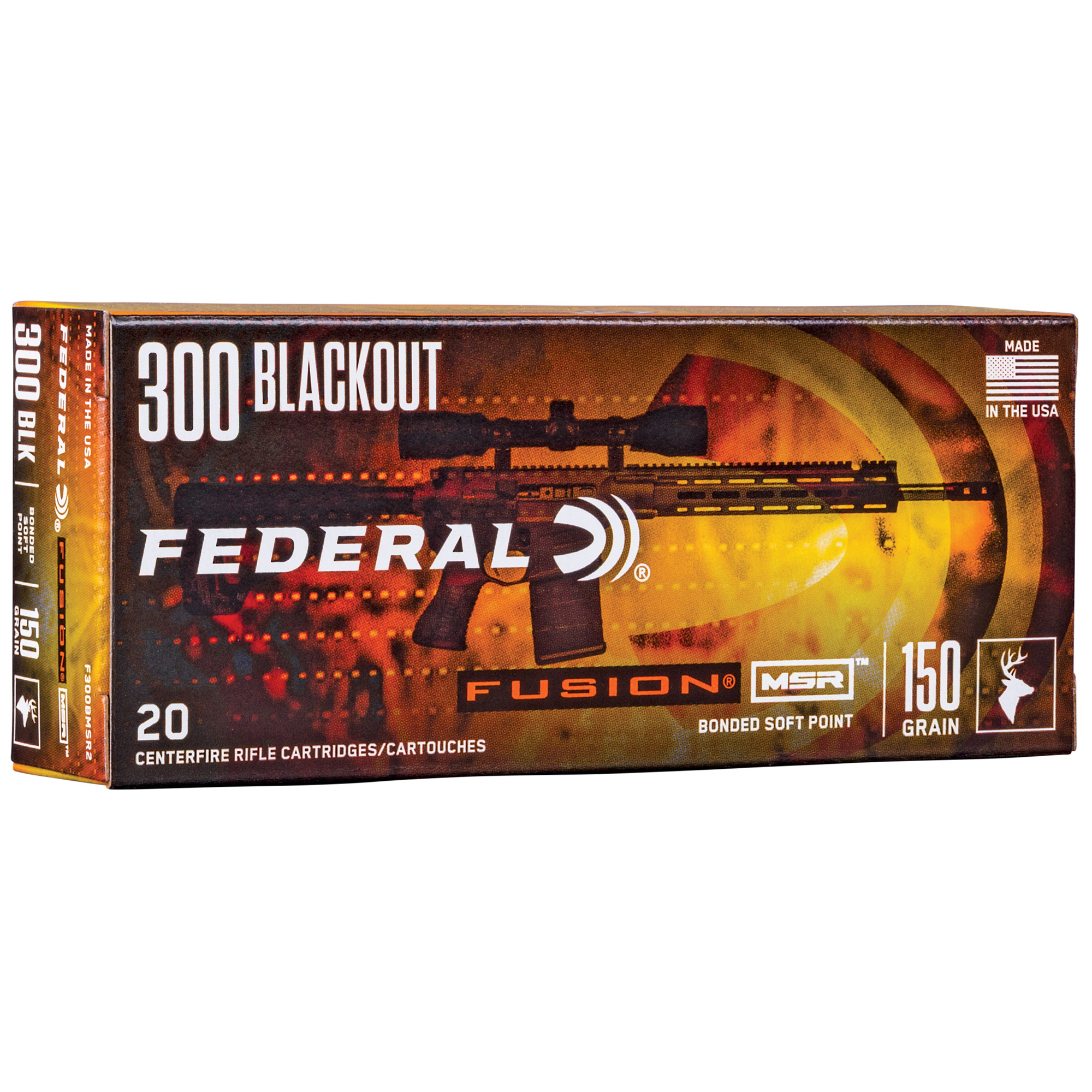 Fusion Msr 300 BLK 150 Grain 20/200 bulk ammo product image
