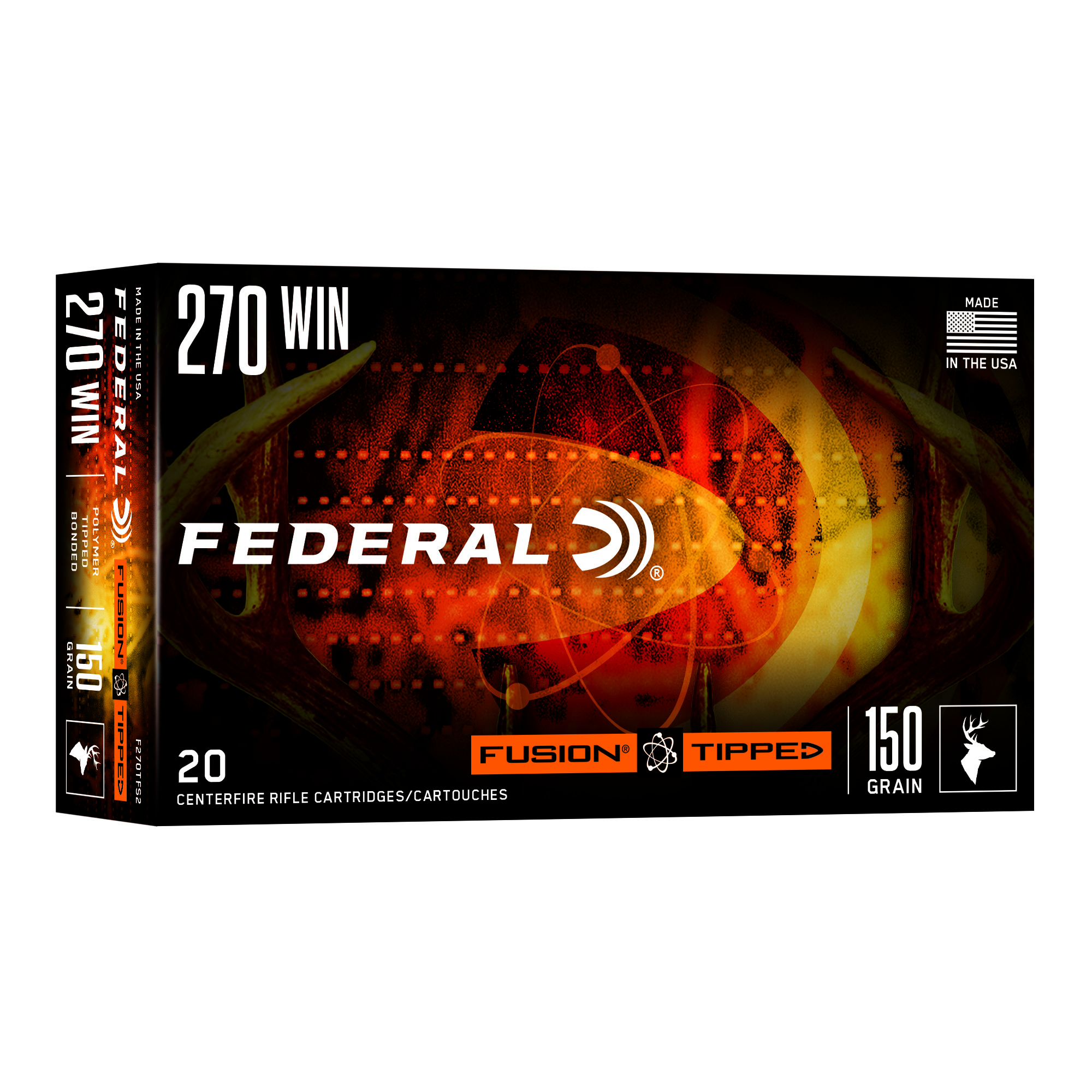 Fusion Tipped 270win 150 Grain 20/200 bulk ammo product image