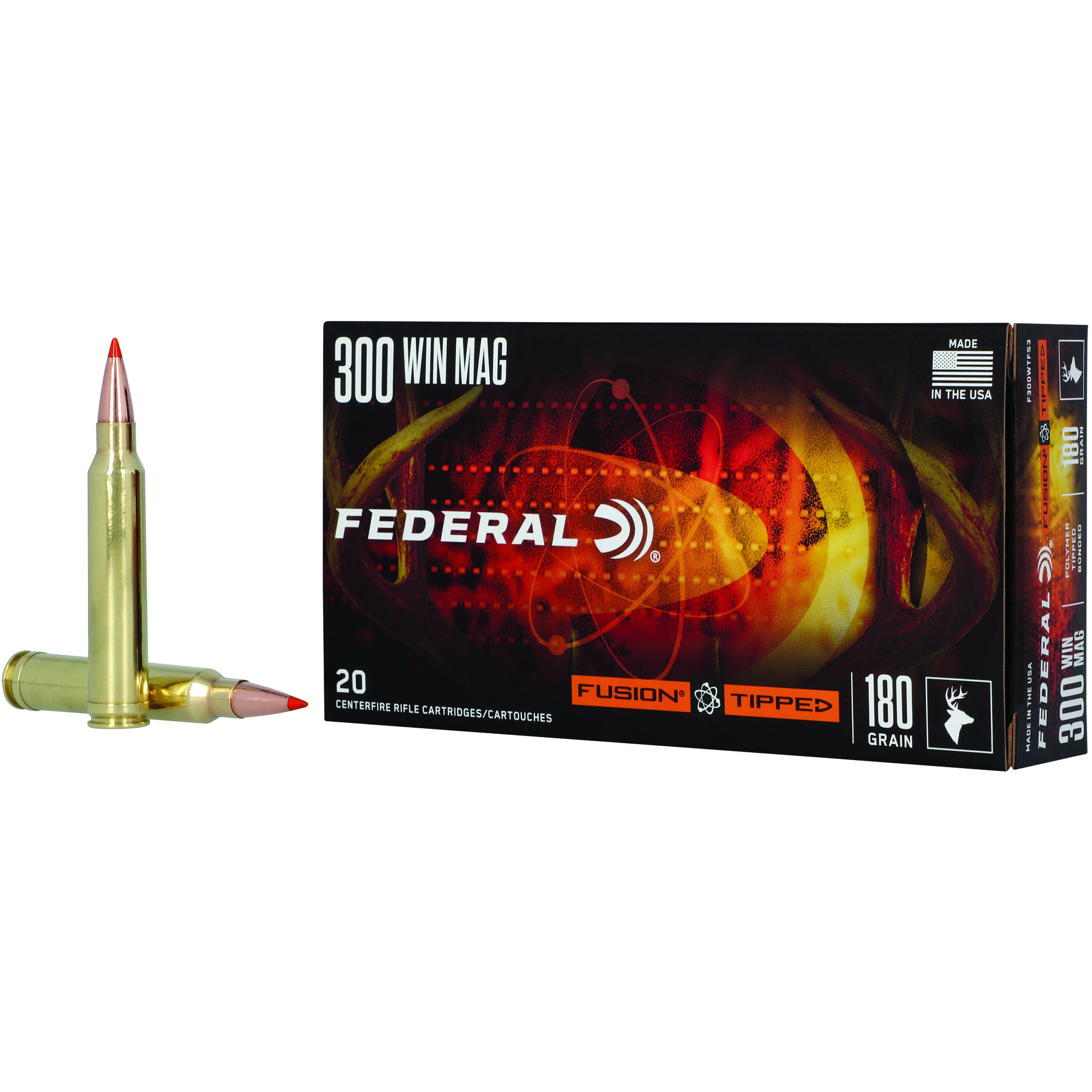 Fusion Tipped 300win 180 Grain 20/200 bulk ammo product image