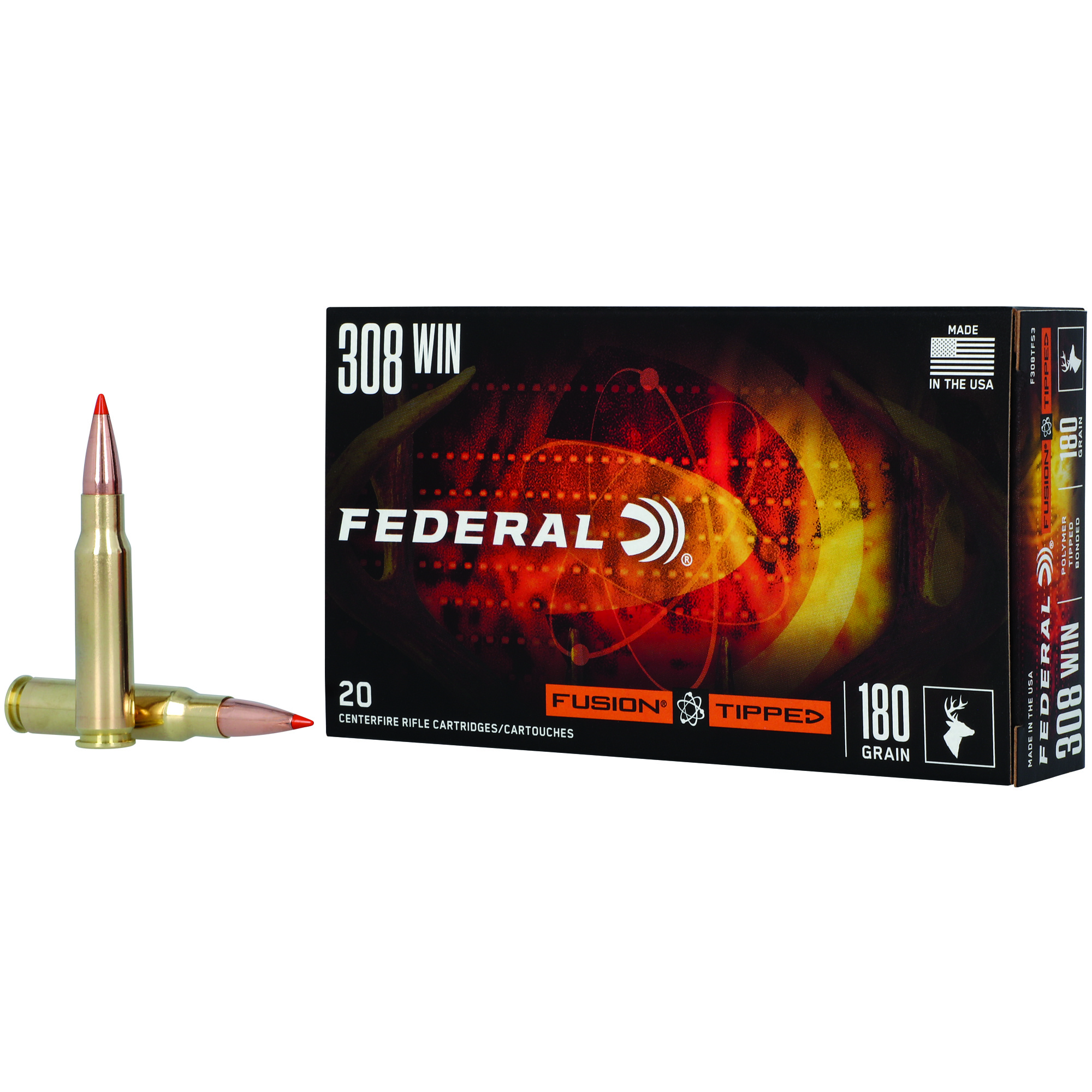 Fusion Tipped 308win 180 Grain 20/200 bulk ammo product image