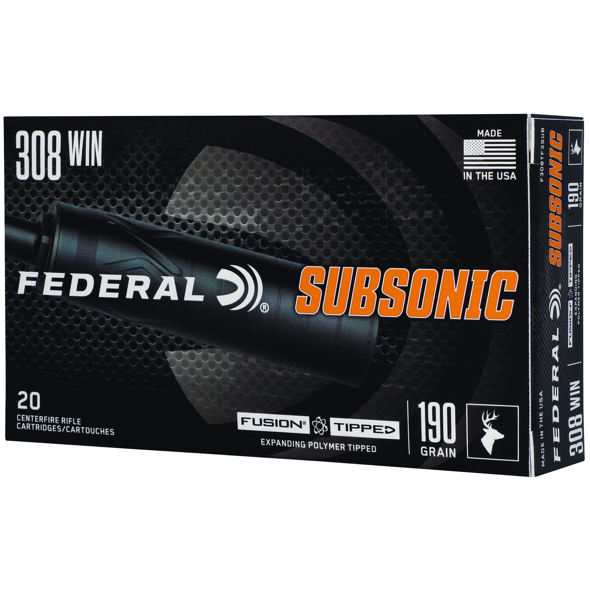 Fusion Tipped 308win 190 Grain 20/200 bulk ammo product image