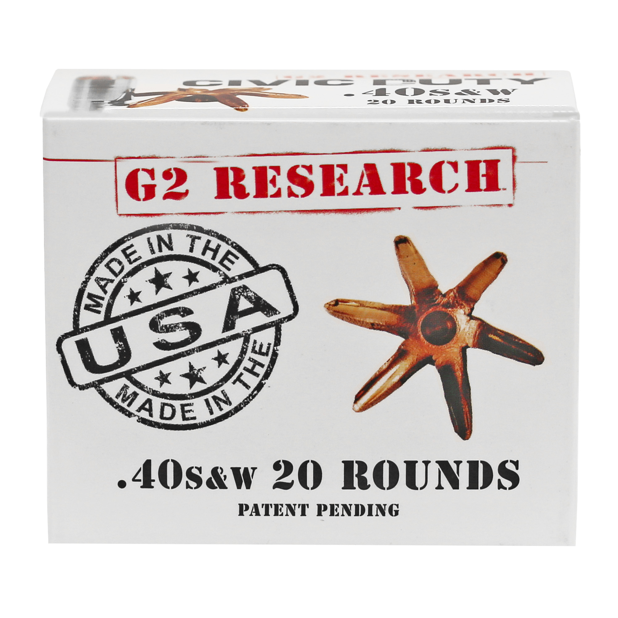 G2r Civic Duty 40s&w 122 Grain 20/500 bulk ammo product image
