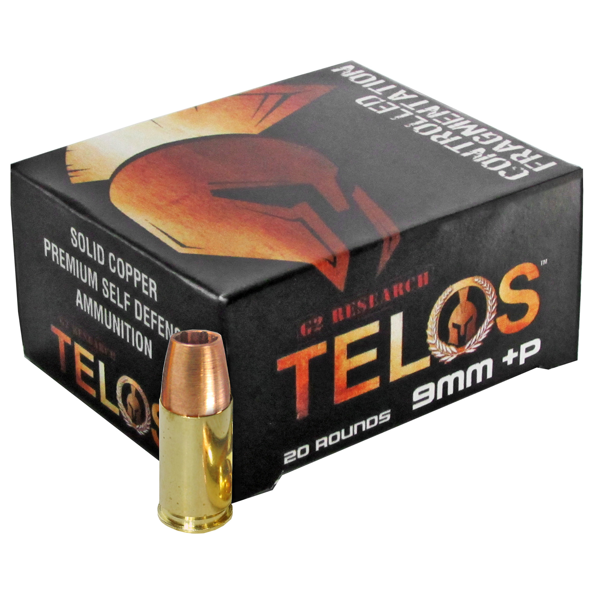 G2r Telos 9mm +P 92 Grain 20/500 bulk ammo product image