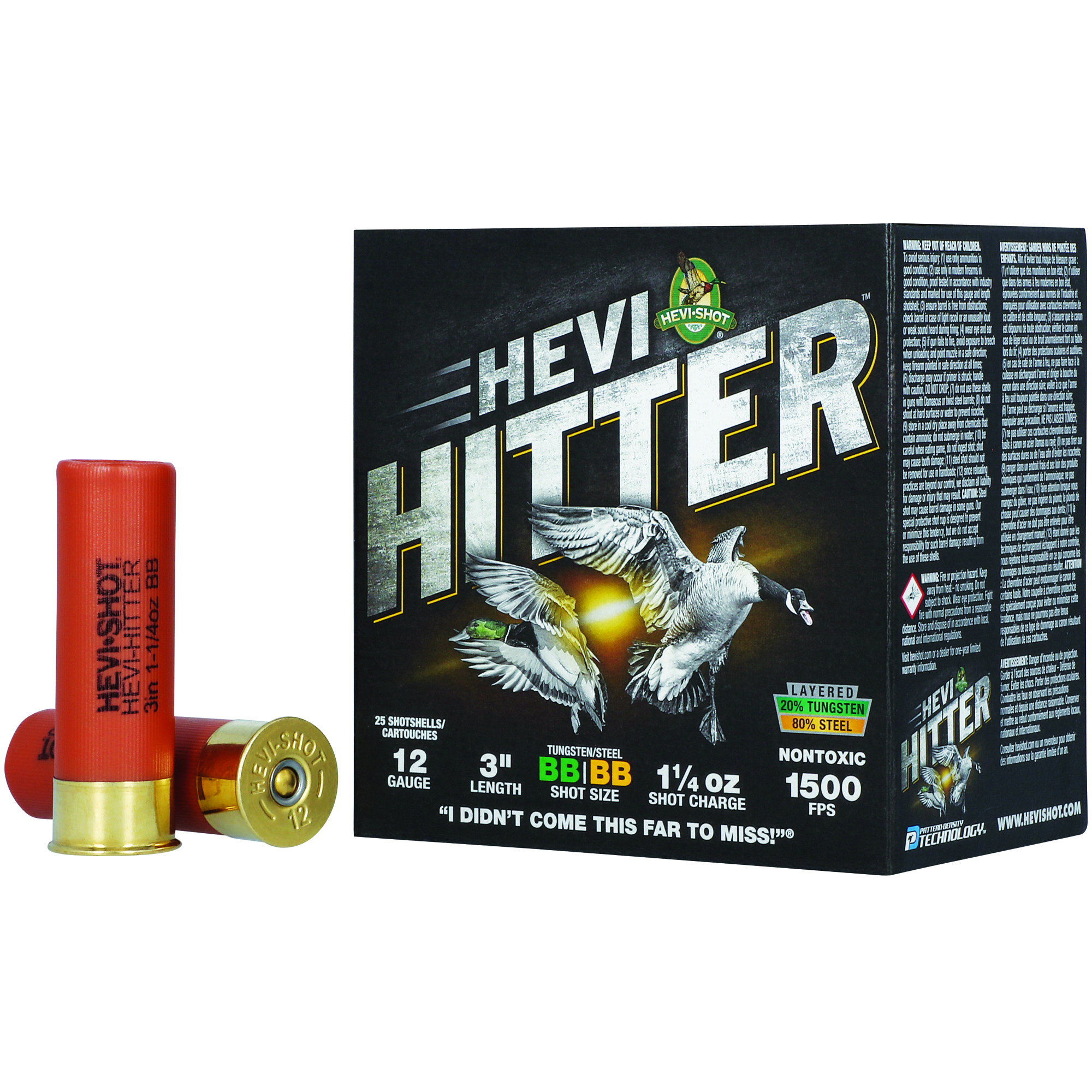 Hevi-Hitter 12 Gauge 3″ 1.25 oz Bb Tg/stl bulk ammo product image