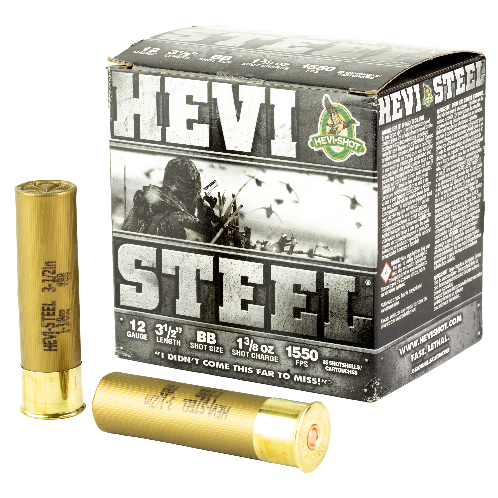 Hevi Steel 12 Gauge 3.5″ Bb 25/250 bulk ammo product image