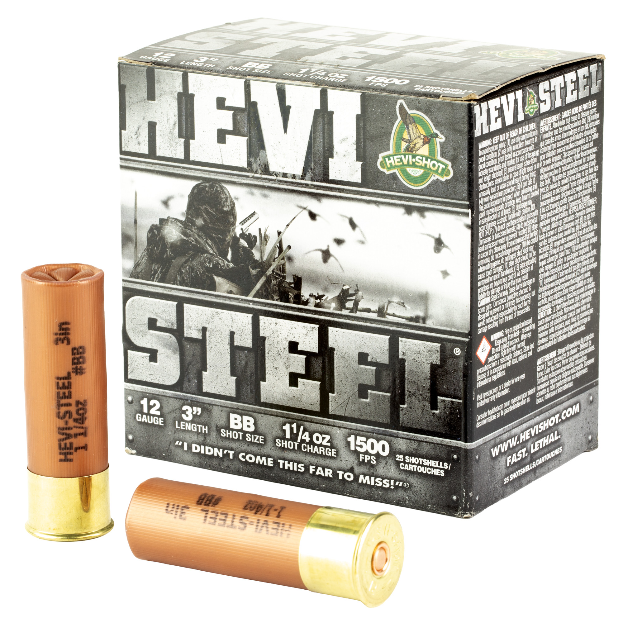 Hevi Steel 12 Gauge 3″ Bb 25/250 bulk ammo product image