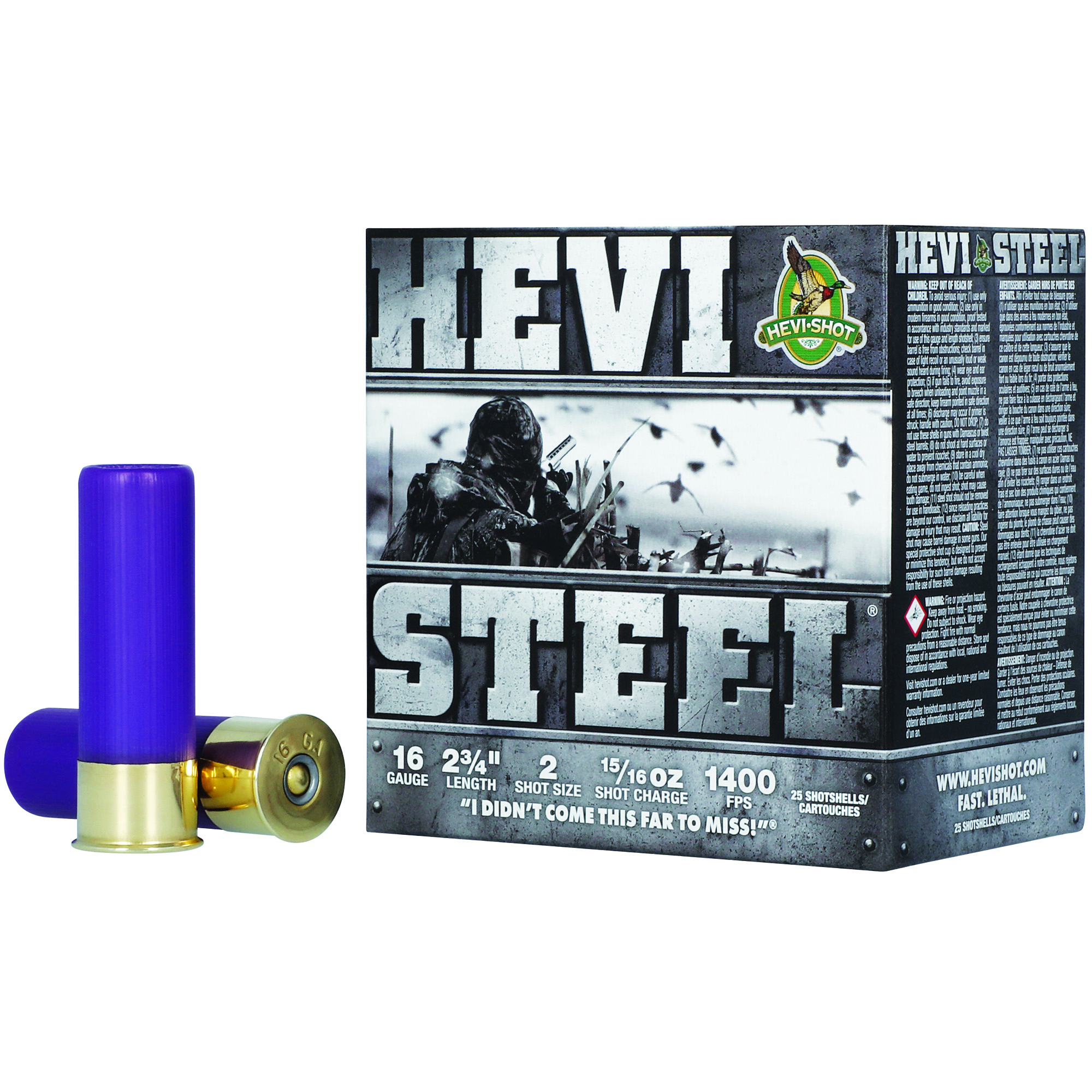 Hevi-Steel 16 Gauge 2.75″ 15/16 oz #2 bulk ammo product image