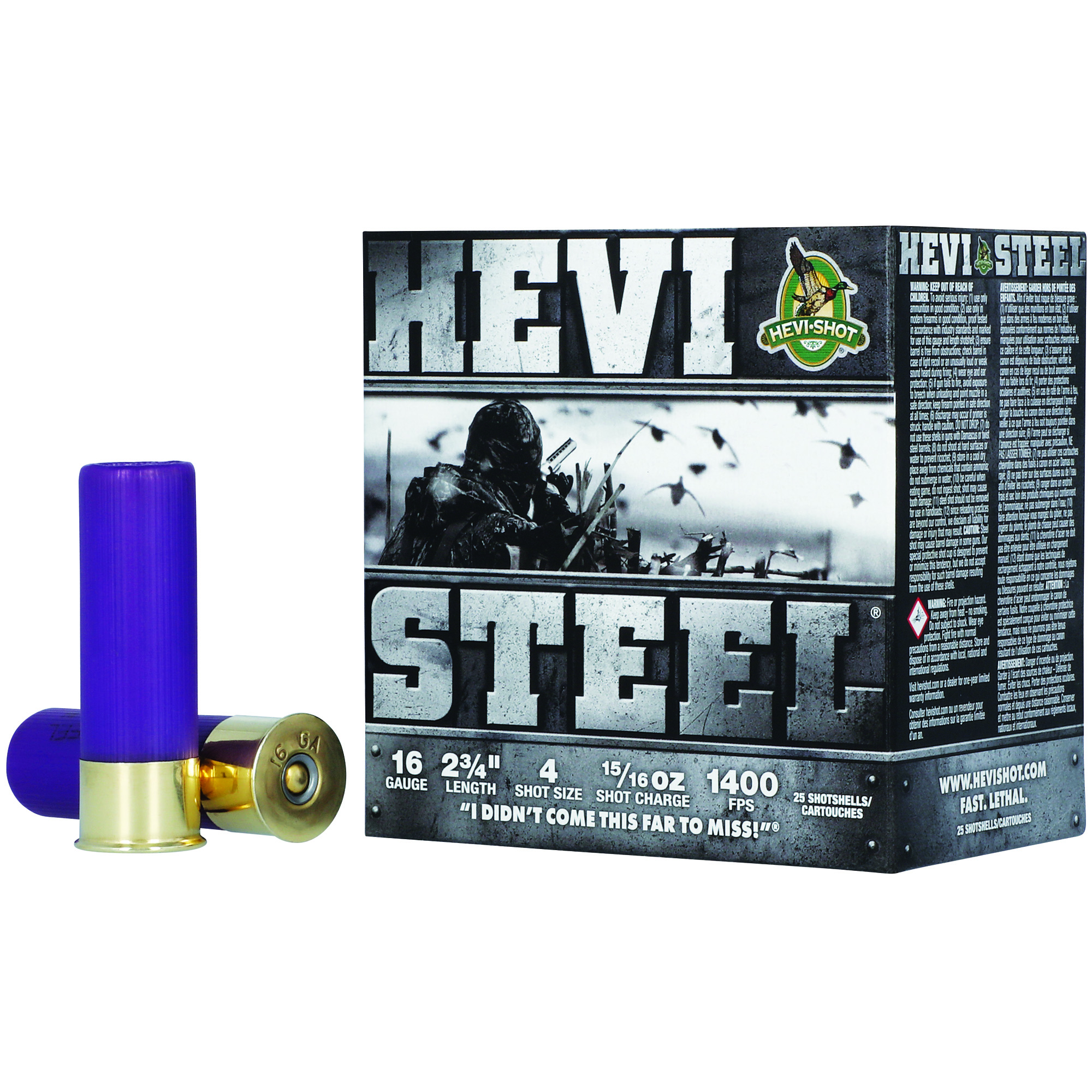 Hevi-Steel 16 Gauge 2.75″ 15/16 oz #4 bulk ammo product image