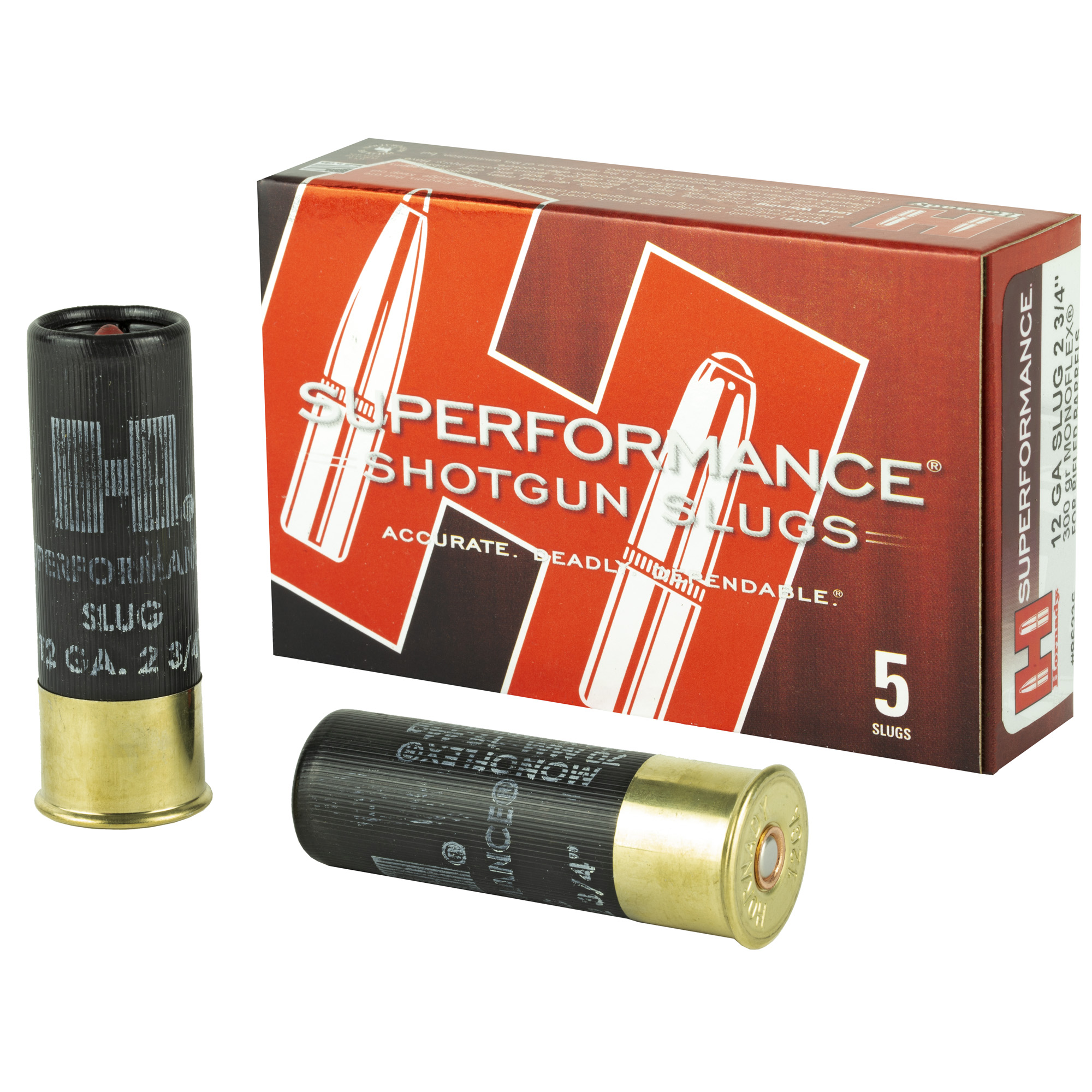 Hornady 12 Gauge 2.75″ 300 Grain Slug Mfx5/100 bulk ammo product image