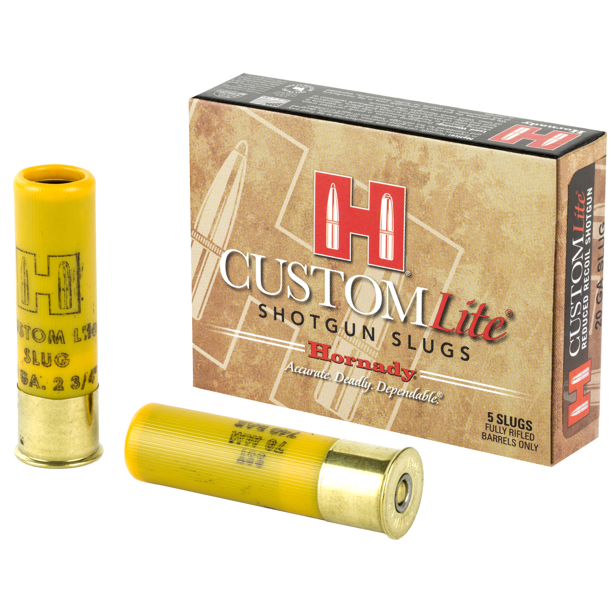 Hornady 20 Gauge Slug 250 FTX Lite 5/100 bulk ammo product image