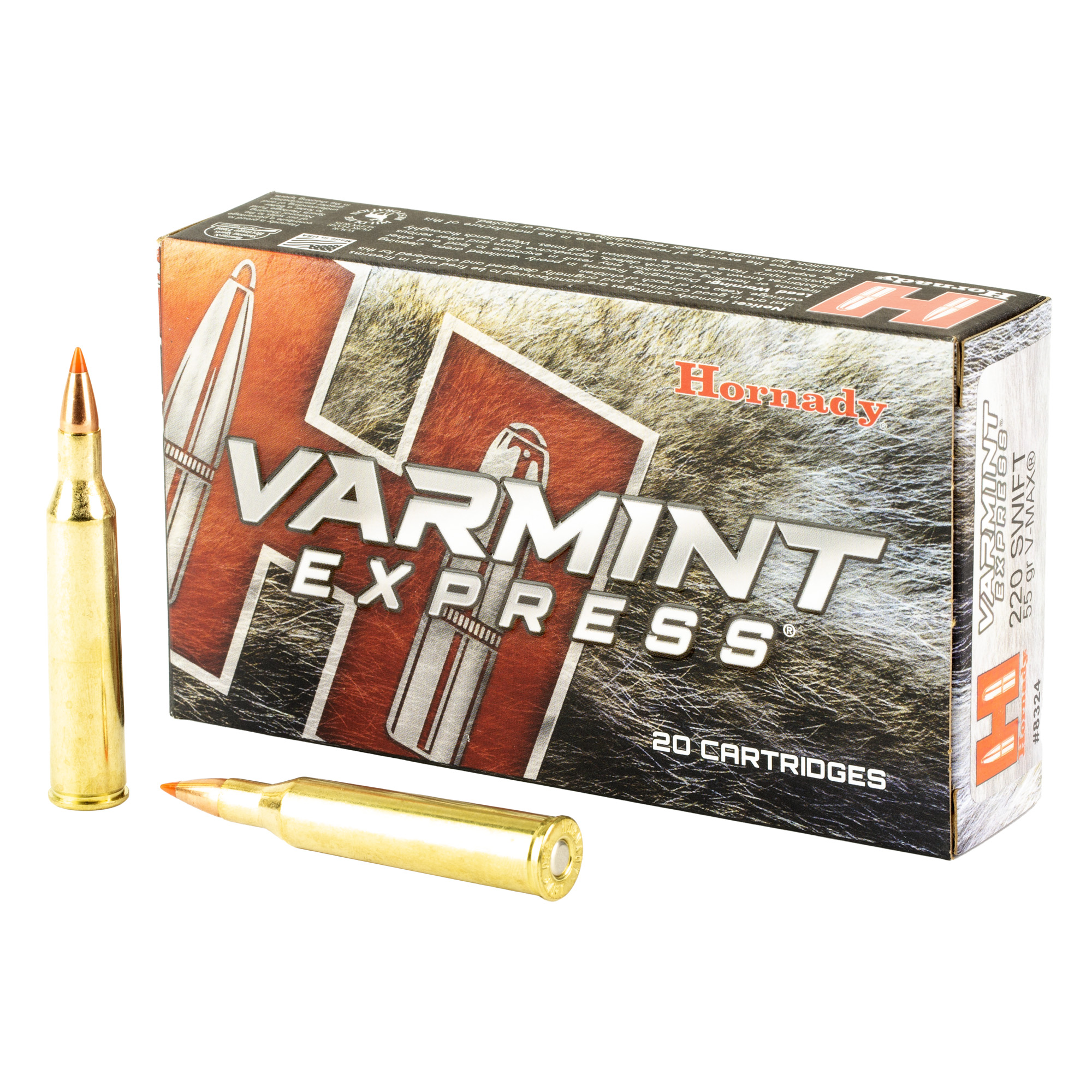 Hornady 220 Swft 55 Grain Vmax 20/200 bulk ammo product image