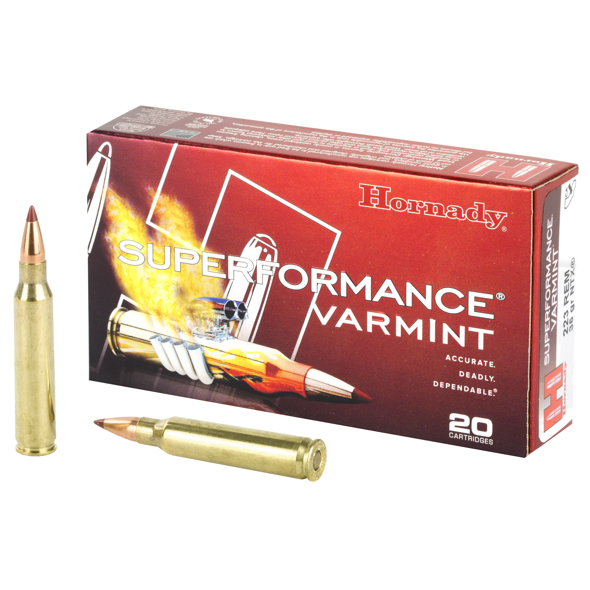 Hornady 223rem 35 Grain NTX 20/200 bulk ammo product image